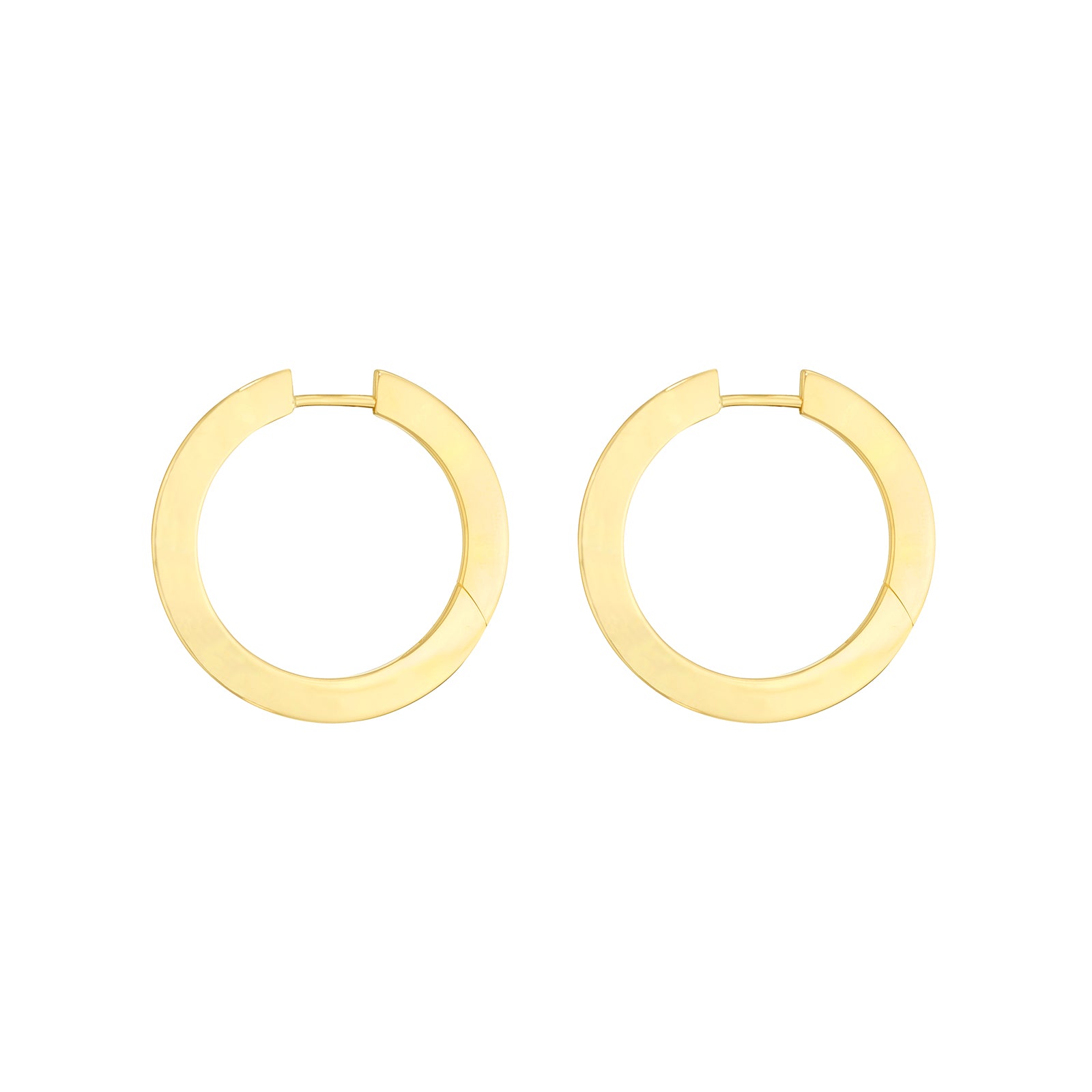 Cadar Plain Hoops - Medium - Broken English Jewelry