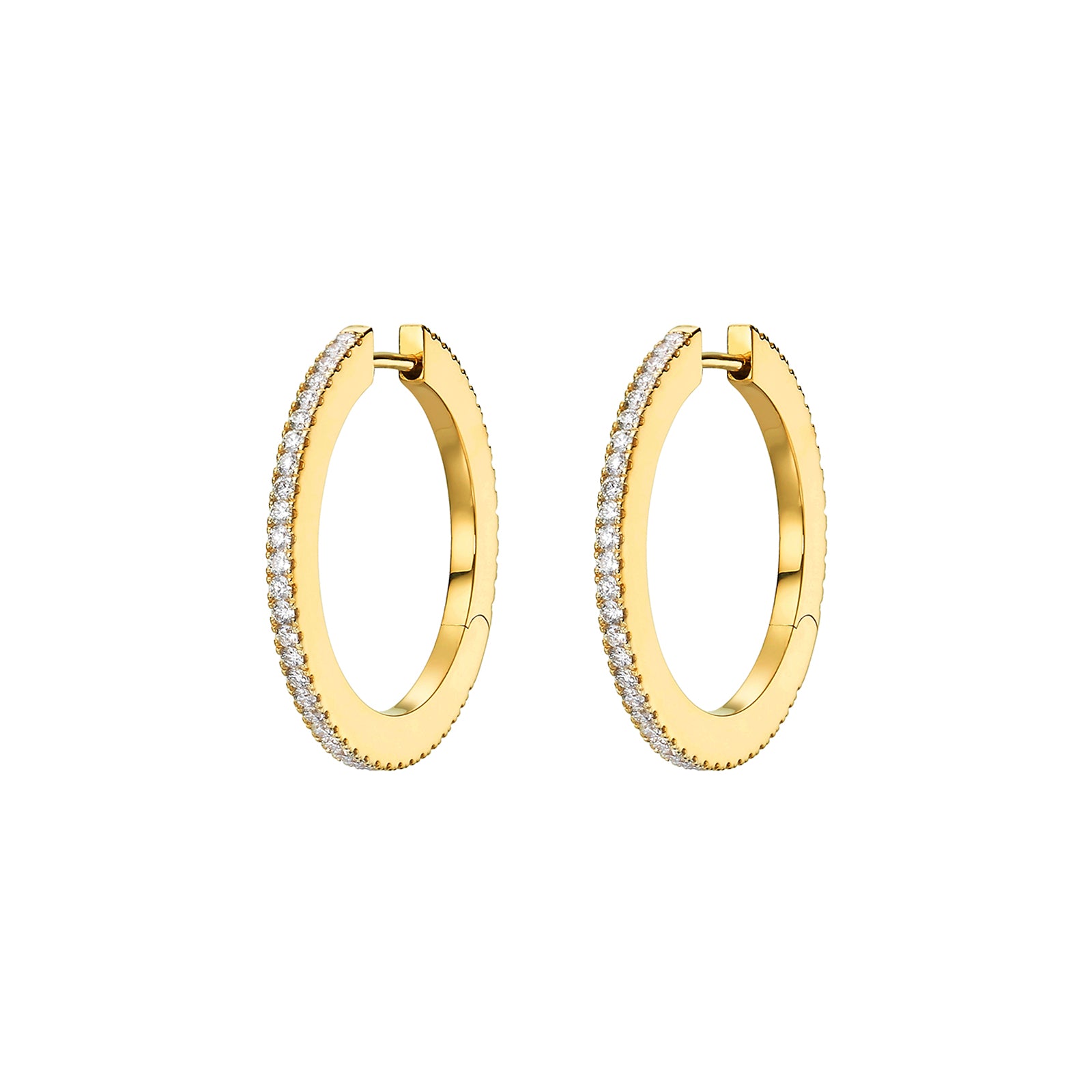 Cadar Solo Hoop Earrings - Medium - Earrings - Broken English Jewelry