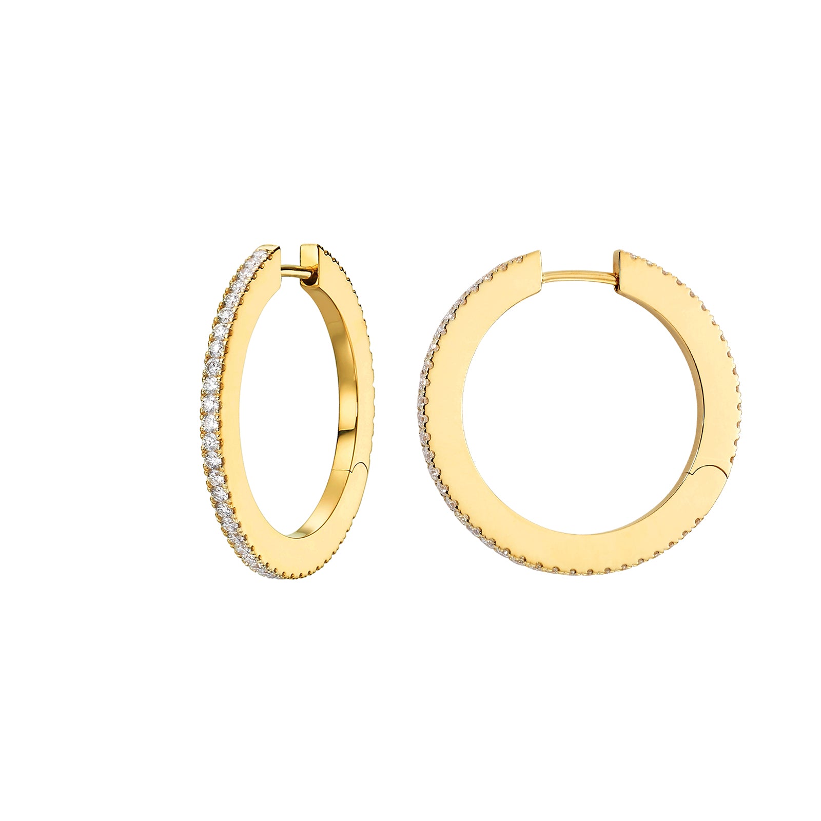 Cadar Solo Hoop Earrings - Medium - Earrings - Broken English Jewelry