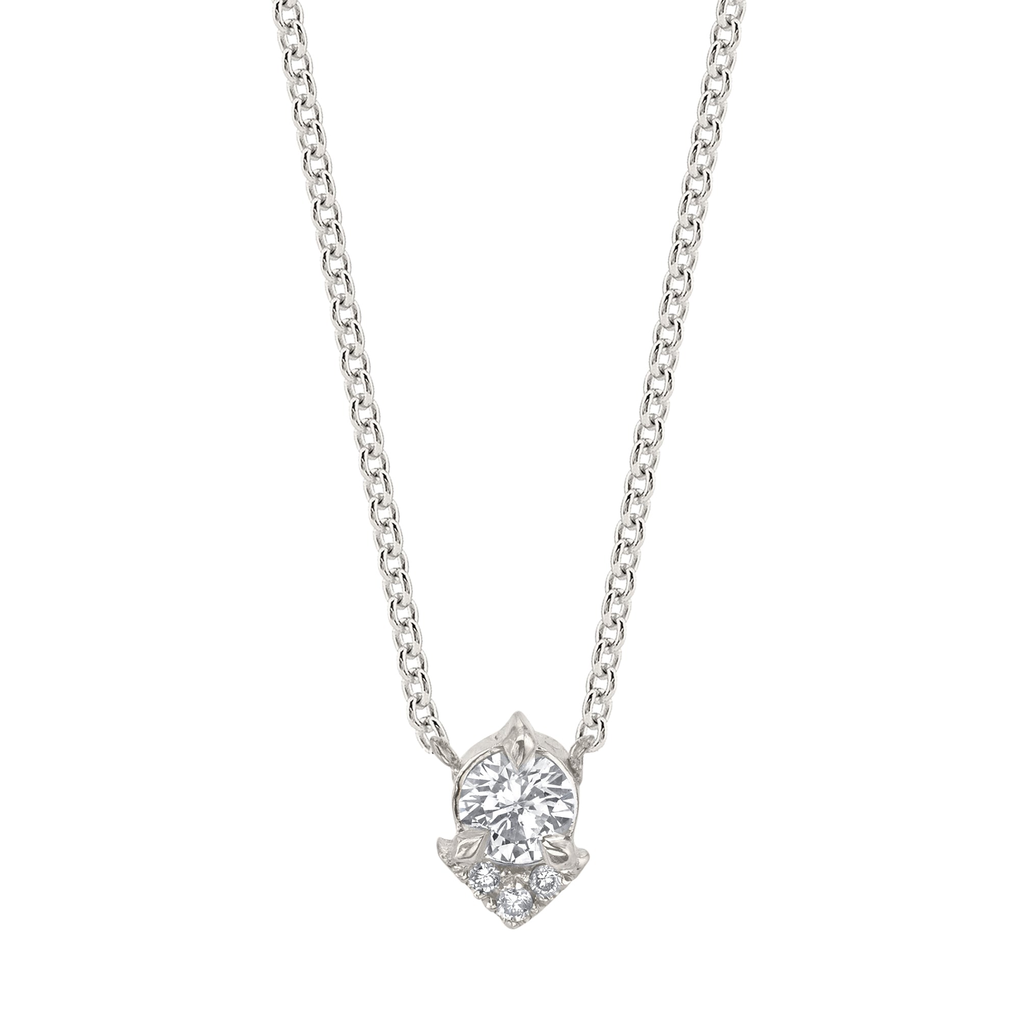 Lizzie Mandler Diamond Spike Necklace - Broken English Jewelry