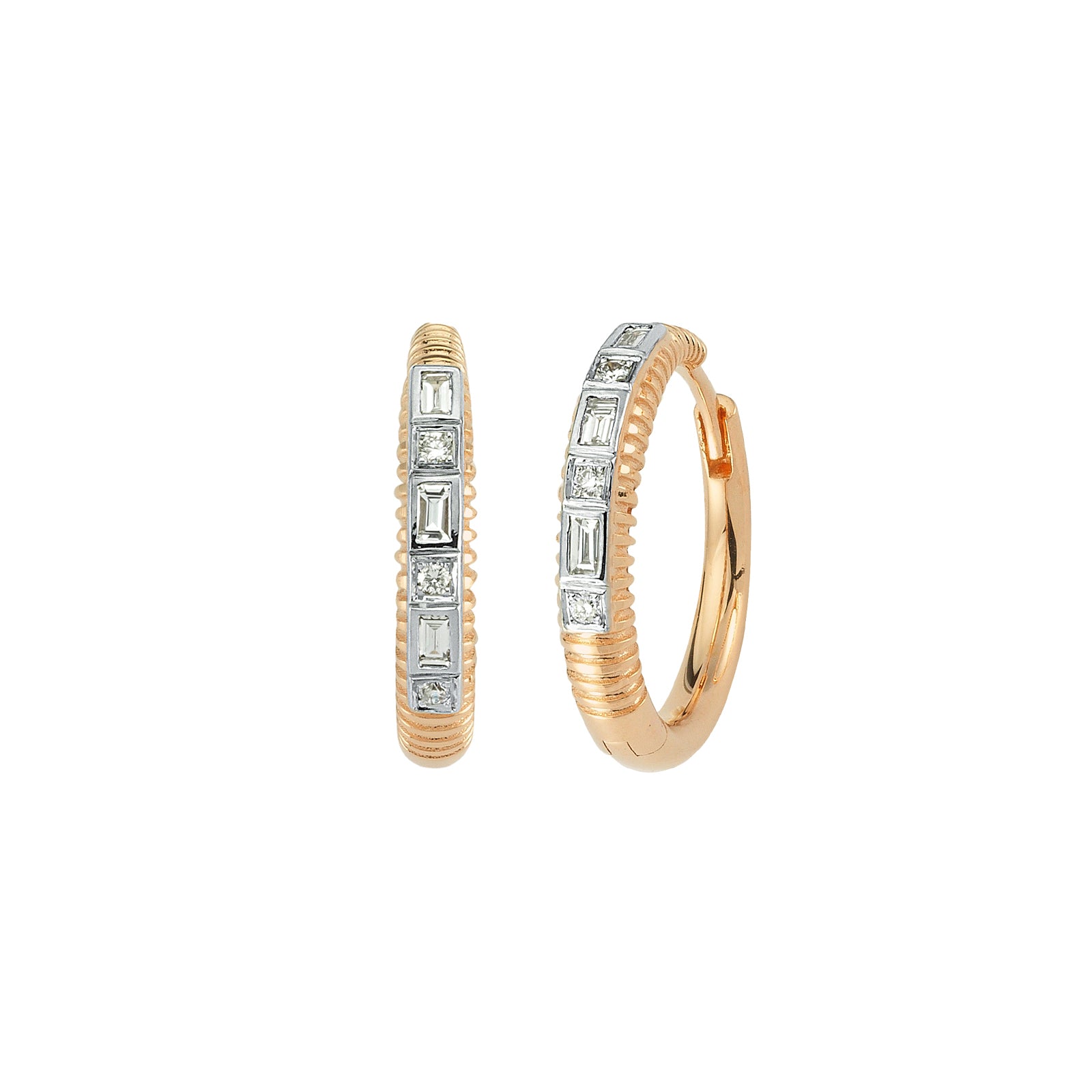 Large Elongated Vibe Hoop Earrings