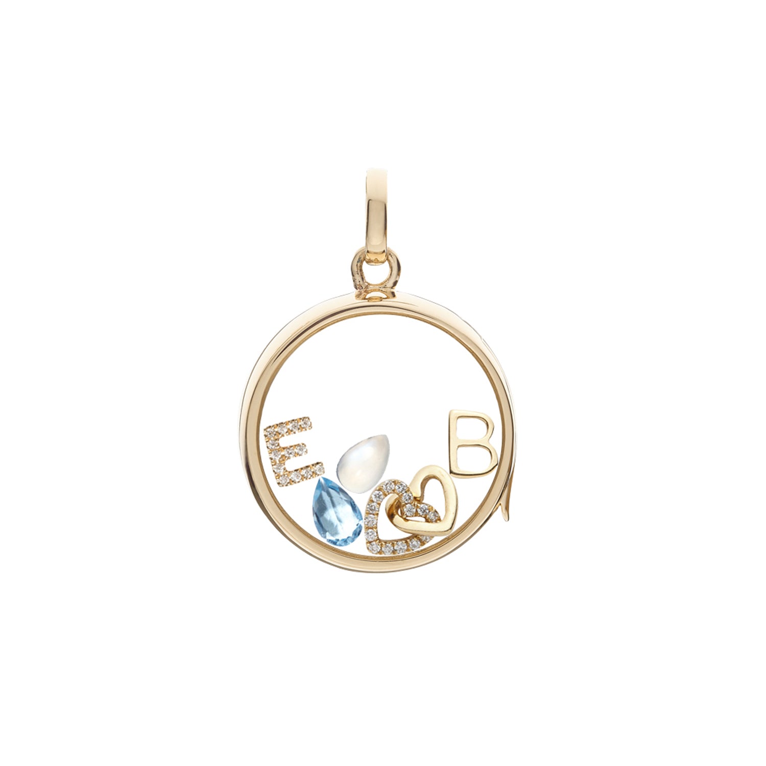 Loquet Moonstone Charm - Broken English Jewelry