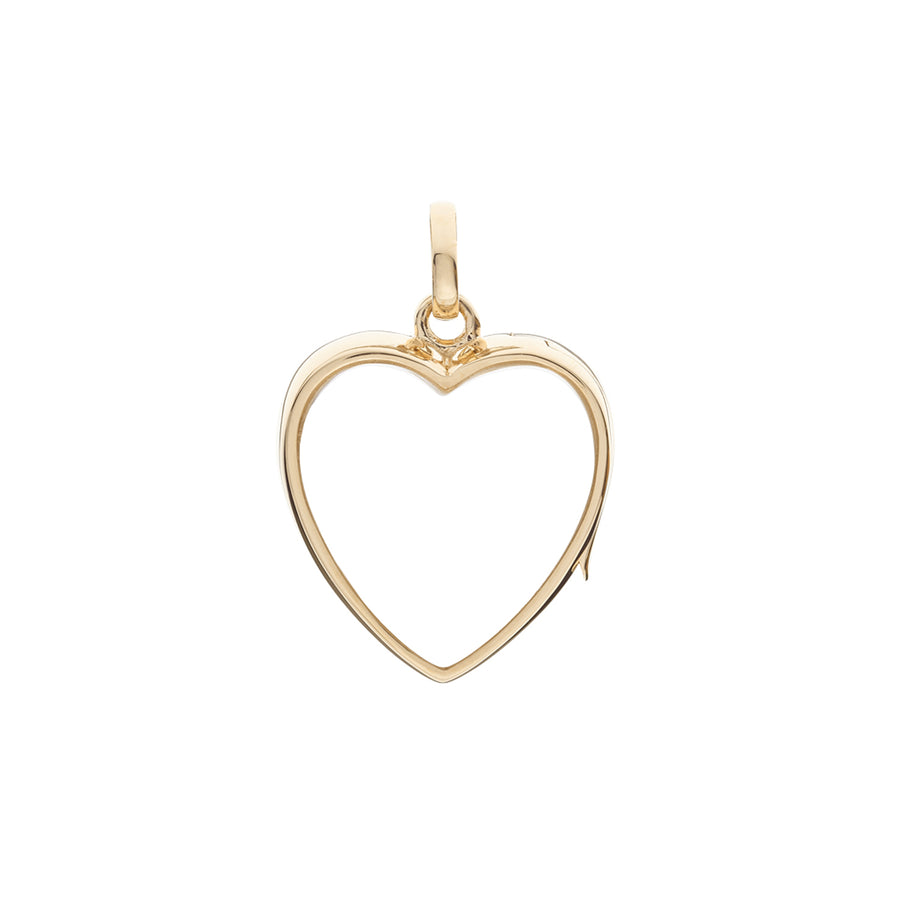 Loquet Medium Heart Locket - Yellow Gold - Charms & Pendants - Broken English Jewelry
