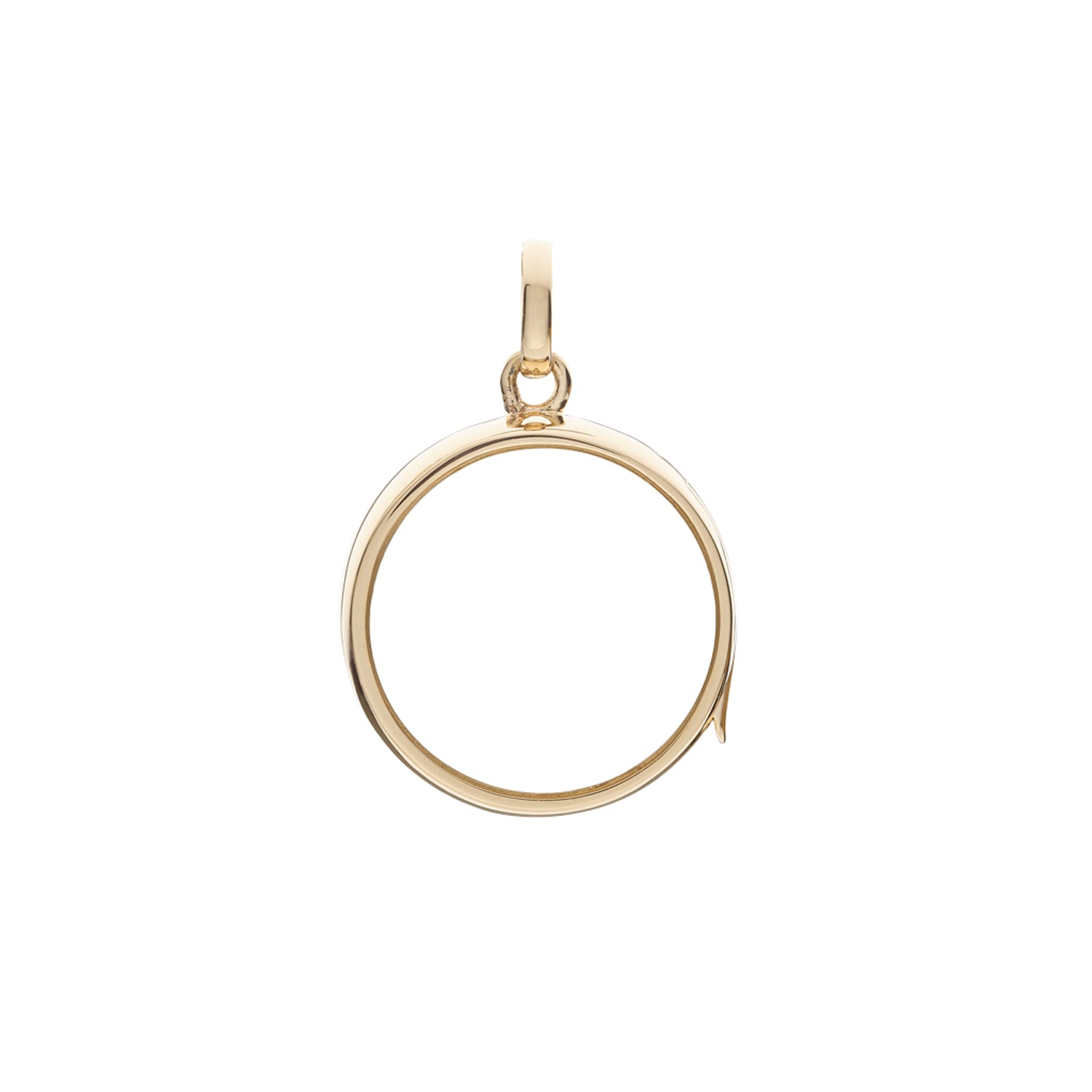 Loquet Medium Round Locket - Yellow Gold - Charms & Pendants - Broken English Jewelry