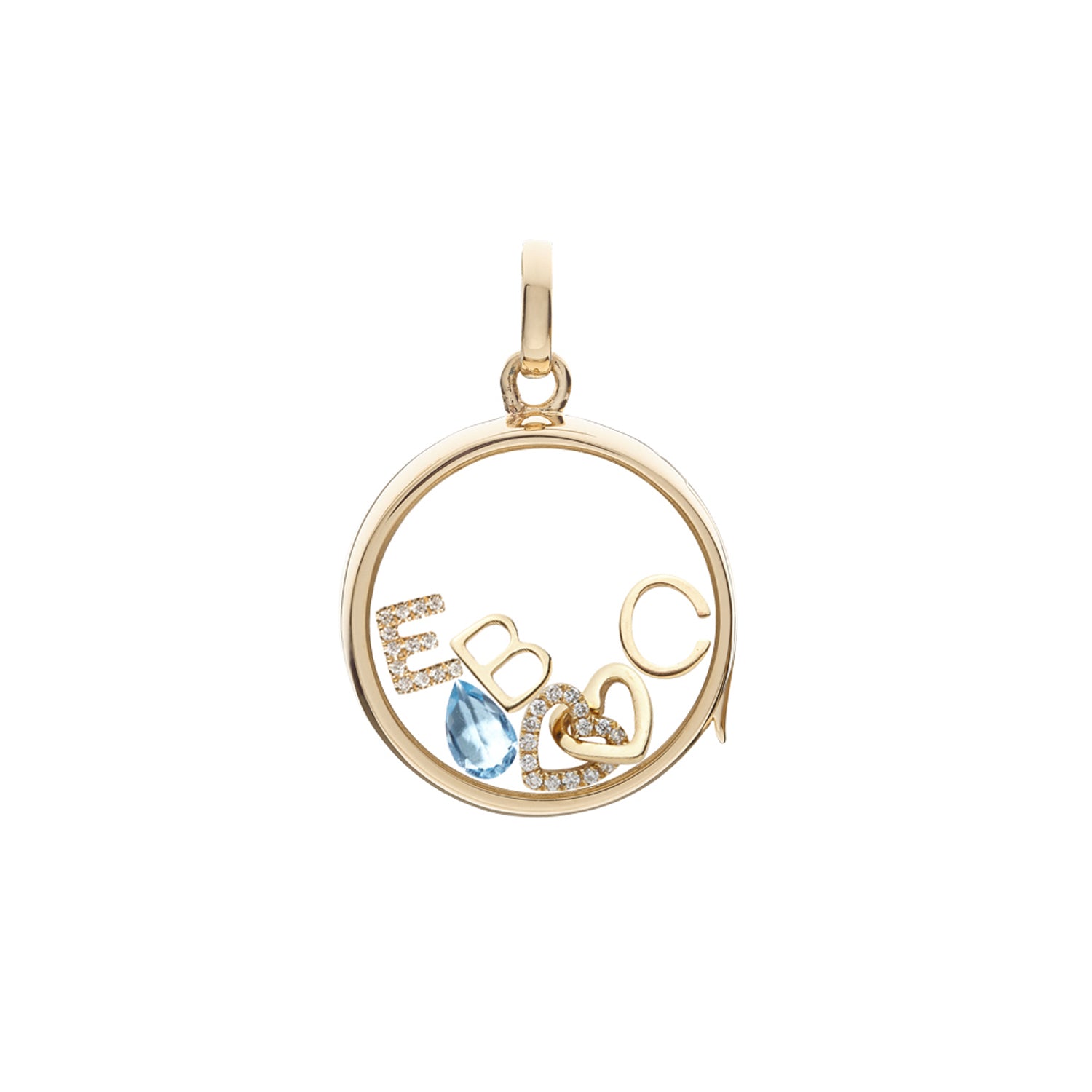 Loquet Gold Letter C Charm - Broken English Jewelry