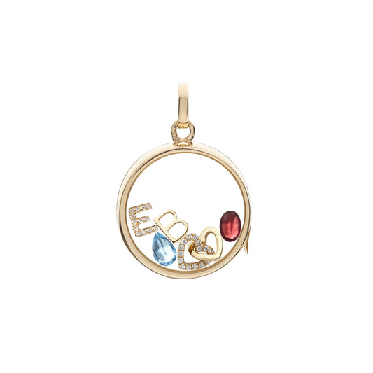 Garnet January Birthstone Charm