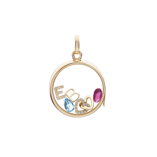 Ruby July Birthstone Charm