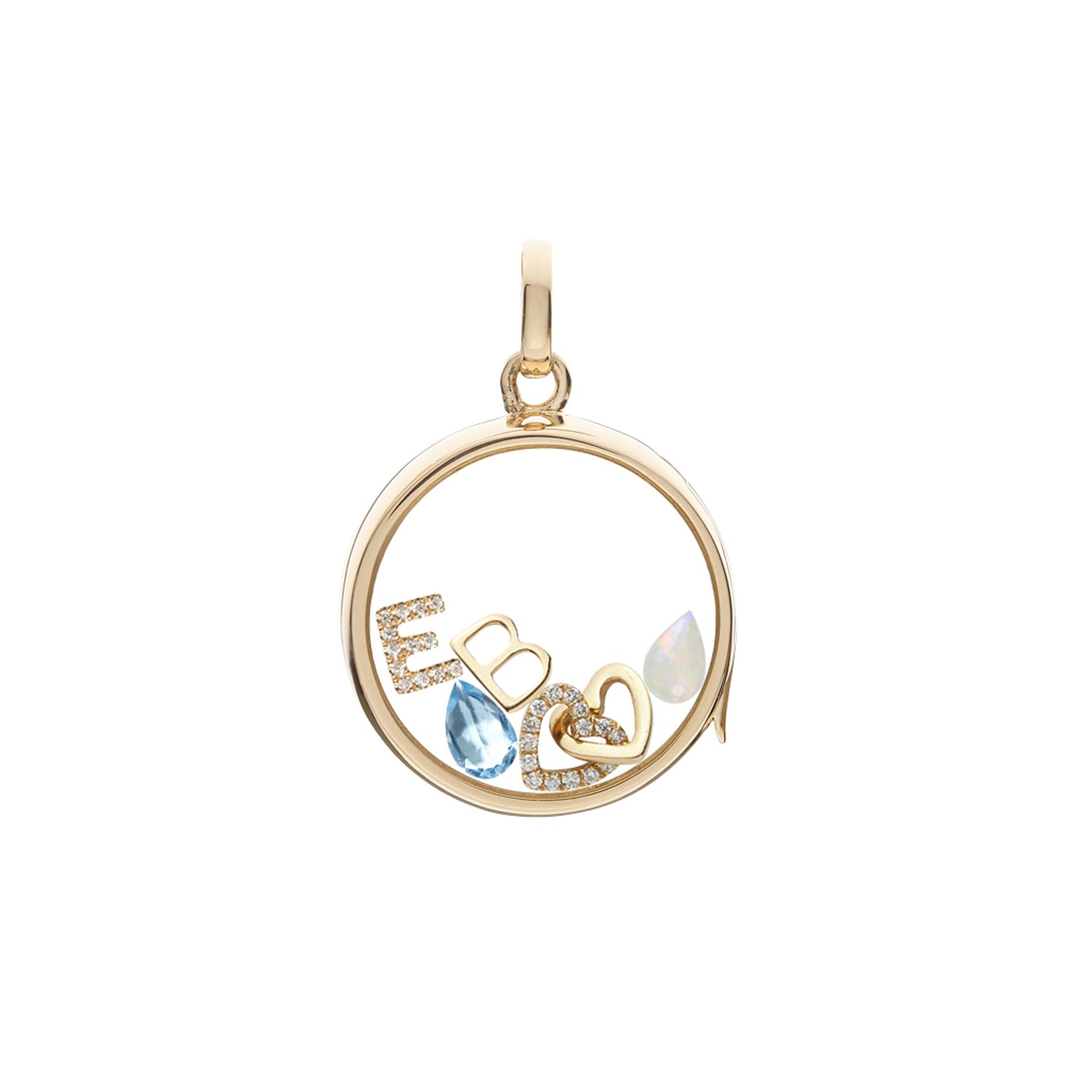Loquet Opal Stone Charm - Broken English Jewelry