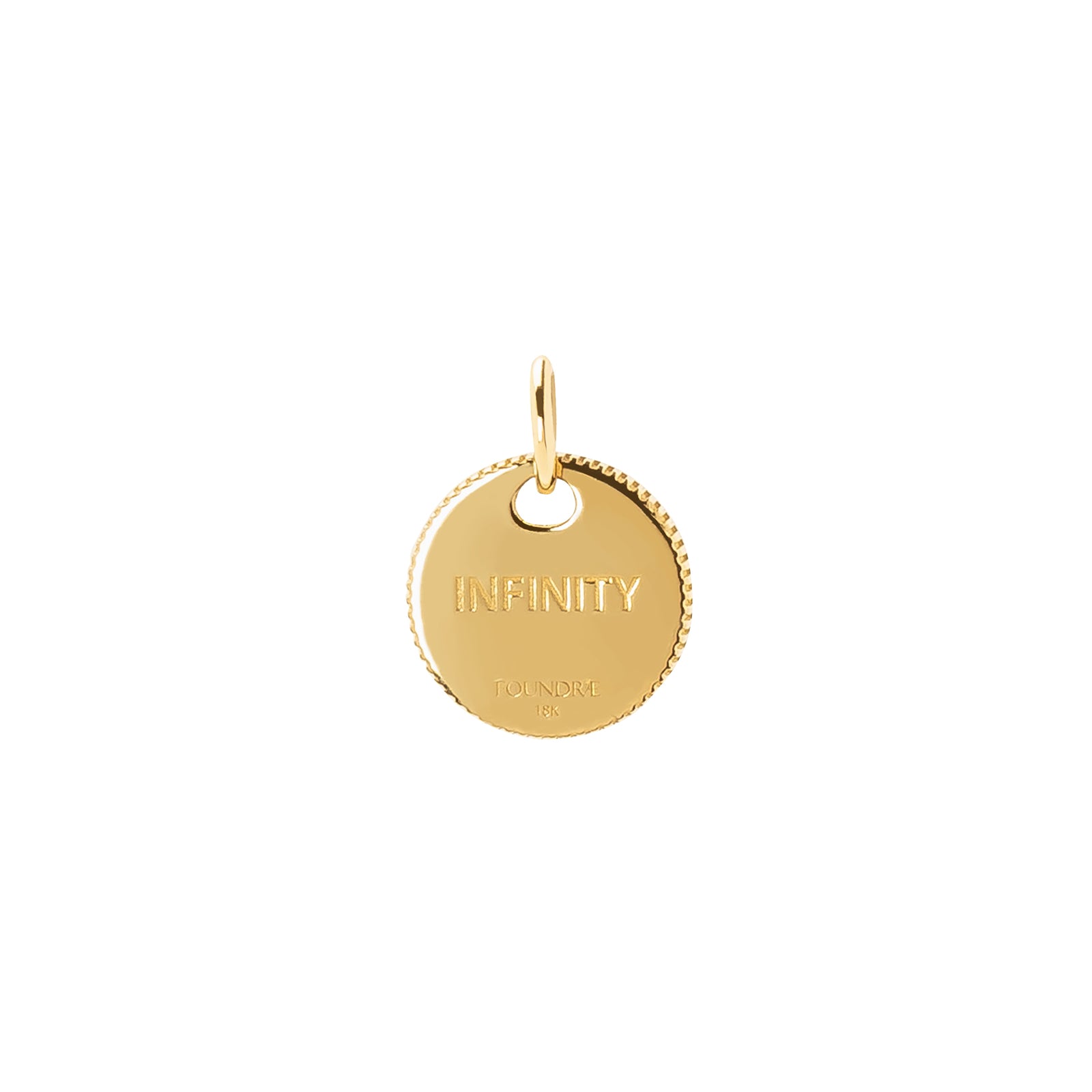 Foundrae Mini Coin Infinity Charm - Broken English Jewelry