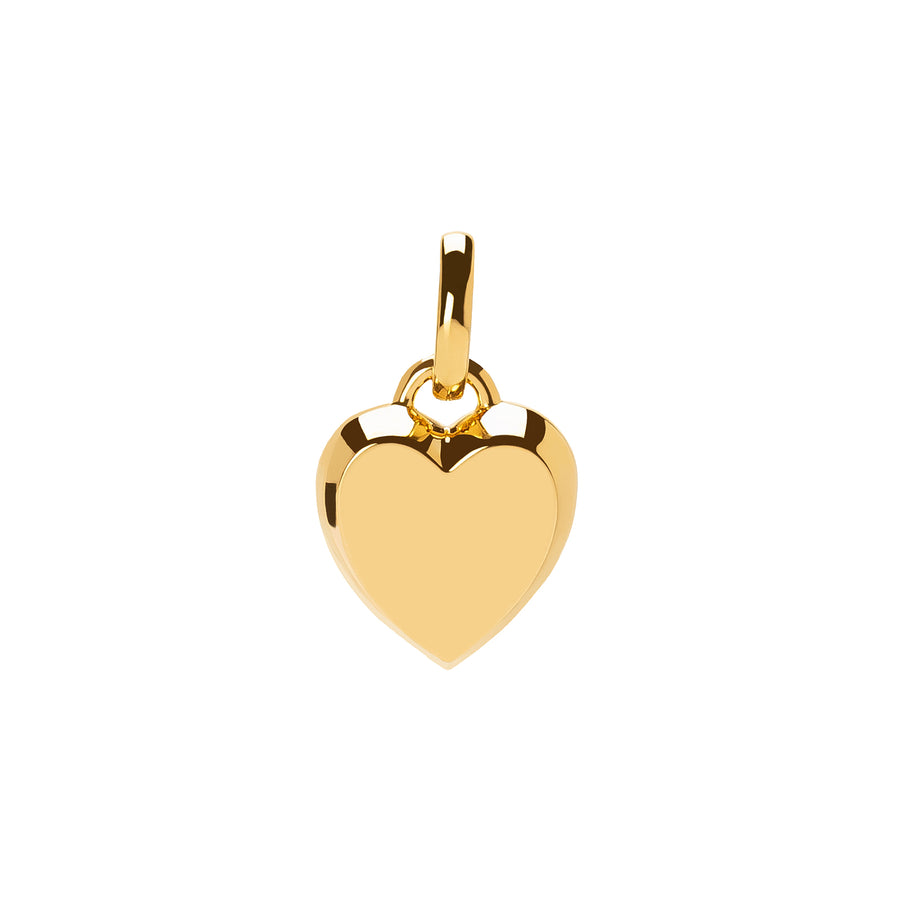 Foundrae Small Ingot Heart Medallion - Oval Pushgate - Charms & Pendants - Broken English Jewelry