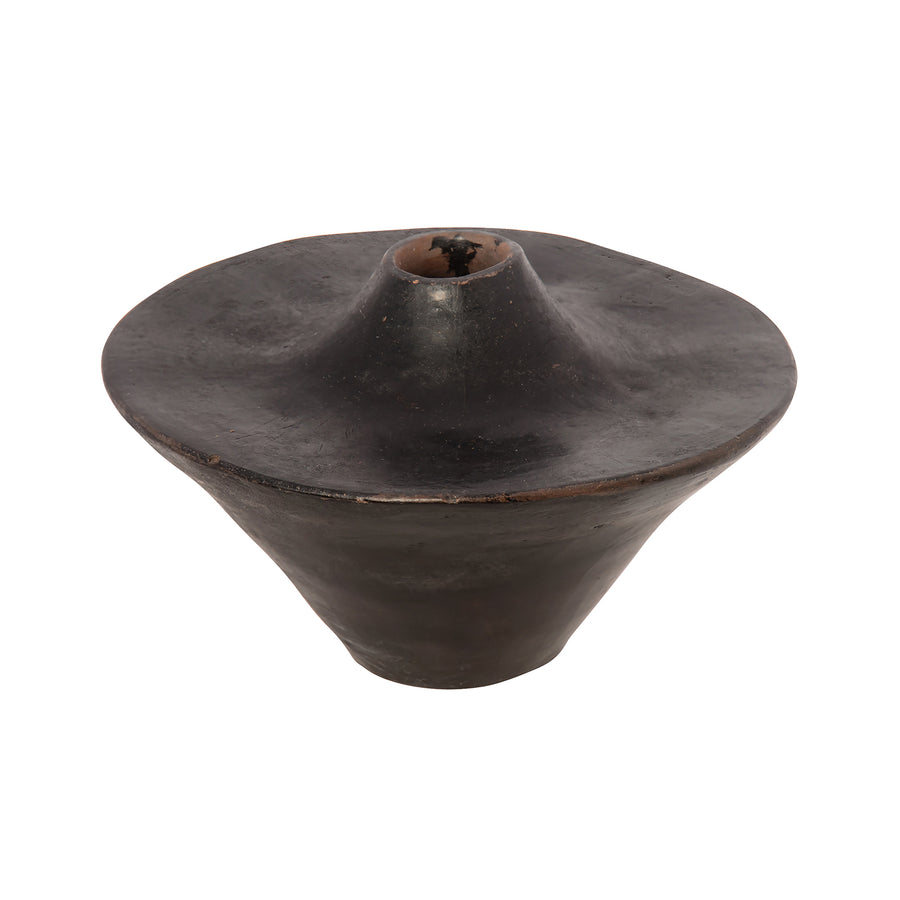 Alzamora Ceramics Black Fired Burnished Terracotta Vessel - II - Broken English Jewelry