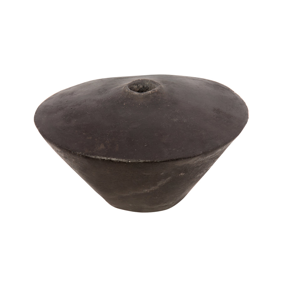 Alzamora Ceramics Black Fired Burnished Terracotta Vessel - I - Broken English Jewelry