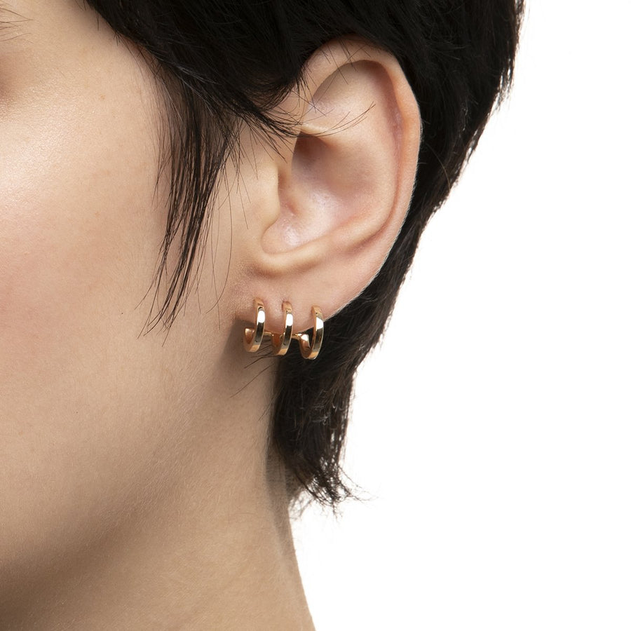 Hirotaka Manhattan Earring - Gold - Broken English Jewelry