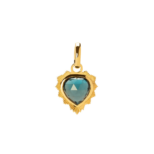Heart Medallion - London Blue Topaz - Main Img