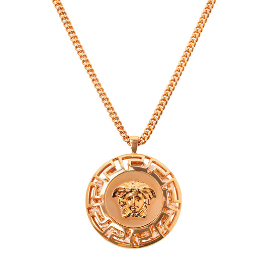 Versace Gem Filled Medusa Pendant Necklace - Main Img