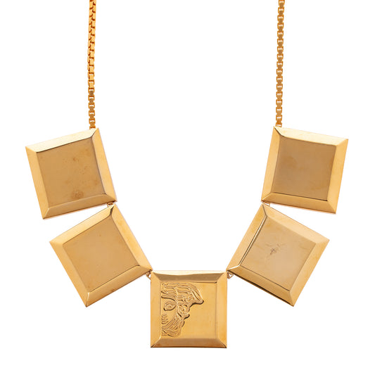 Versace Medusa Square Plate Necklace - Main Img