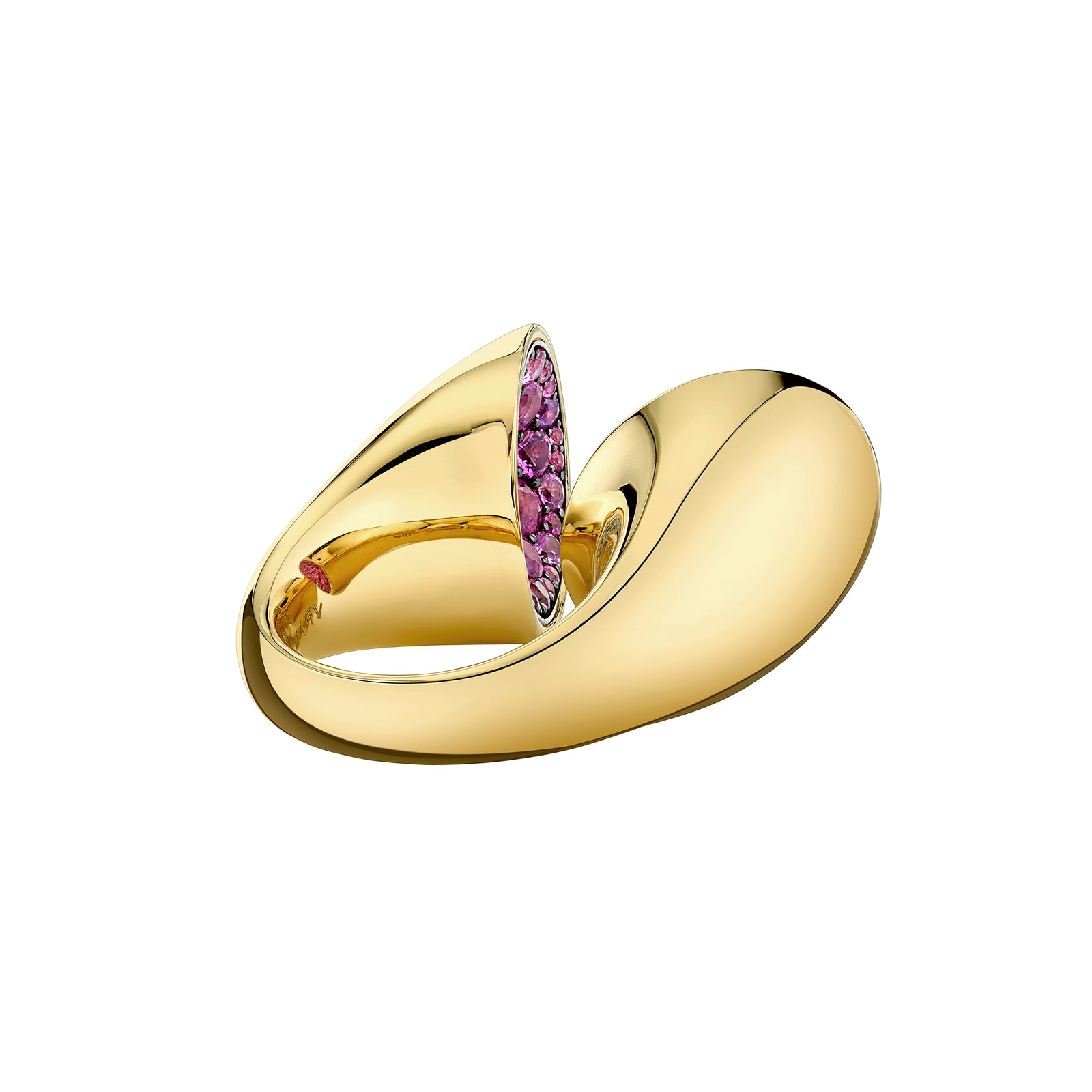 VRAM Echo Ring - Pink Sapphire - Rings - Broken English Jewelry