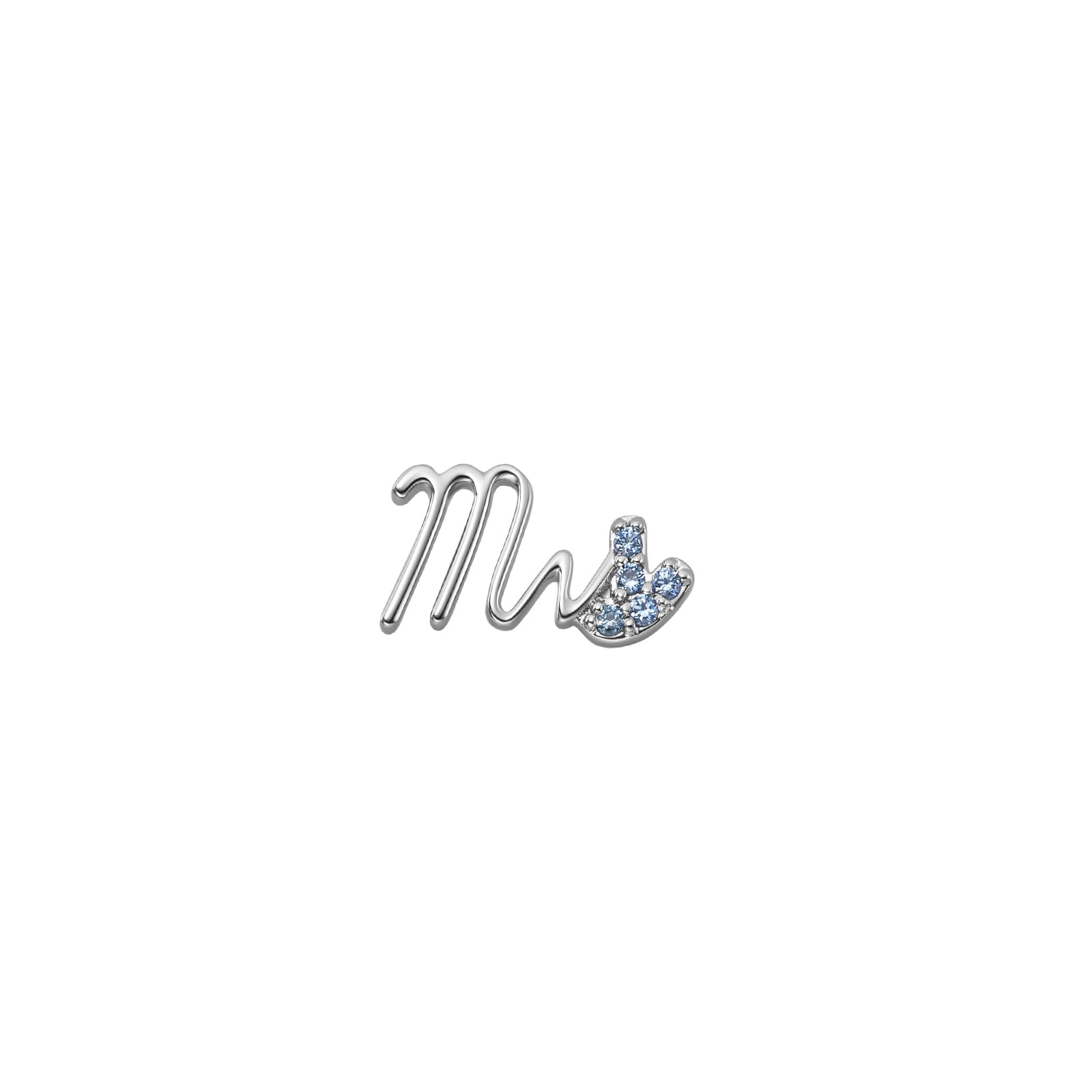 Loquet Mrs Charm - White Gold - Charms & Pendants - Broken English Jewelry