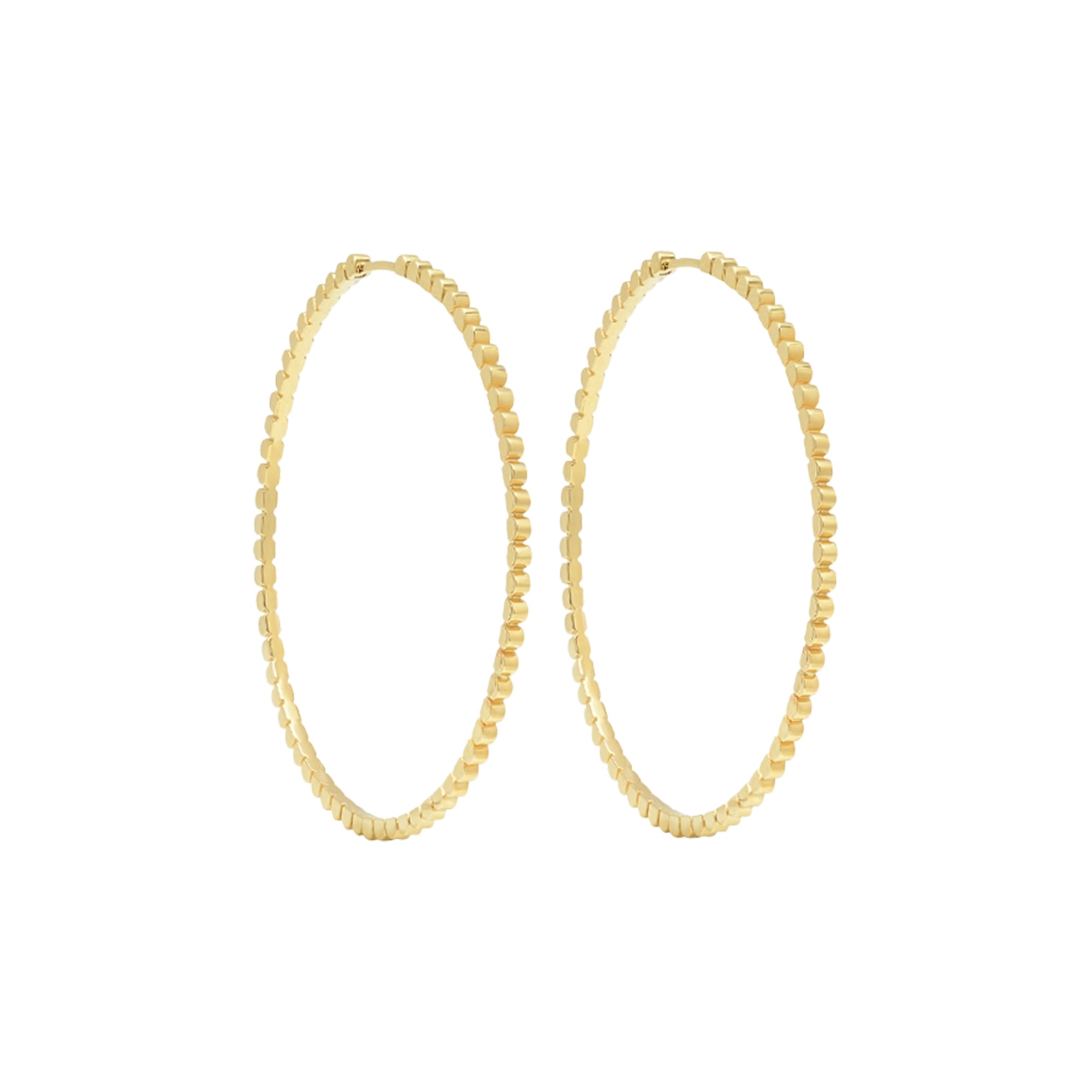 Nancy Newberg Daisy Hoops - Extra Large - Earrings - Broken English Jewelry