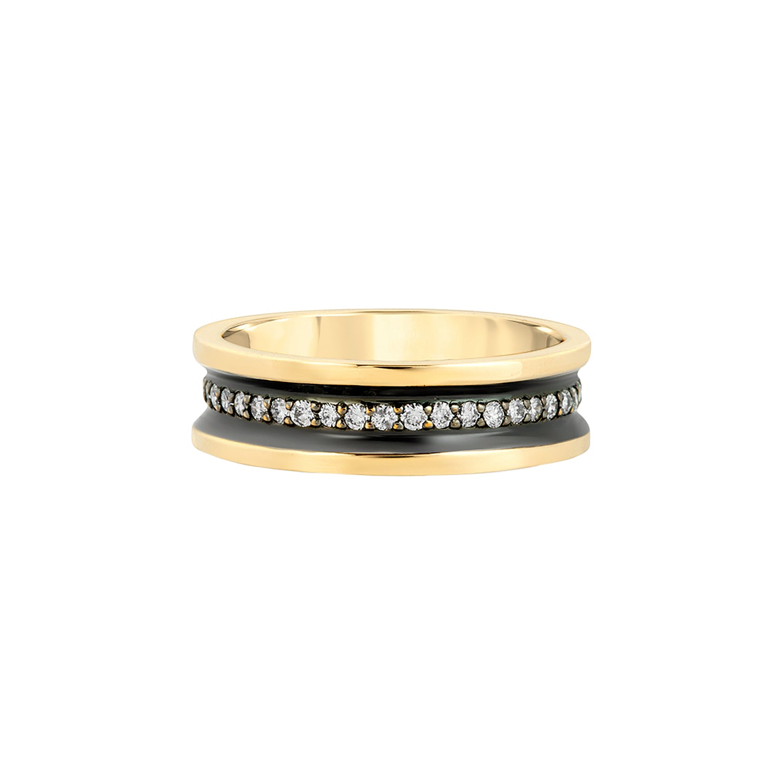 Nancy Newberg Thin Diamond Line Band - Broken English Jewelry