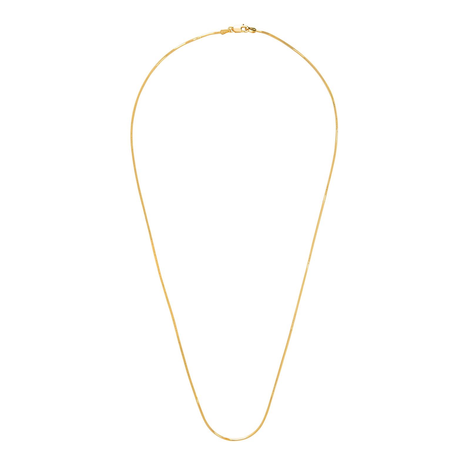 BE by Broken English 18" Octagonal Snake Chain - 1mm - Broken English Jewelry