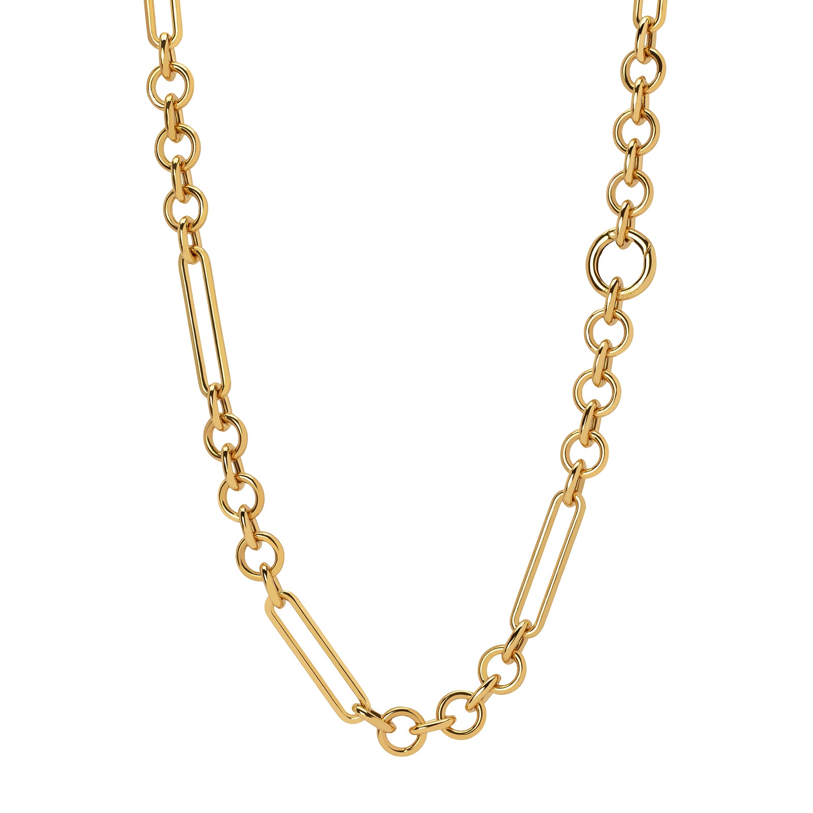 Foundrae Midsize Mixed Clip Chain - 32" - Broken English Jewelry