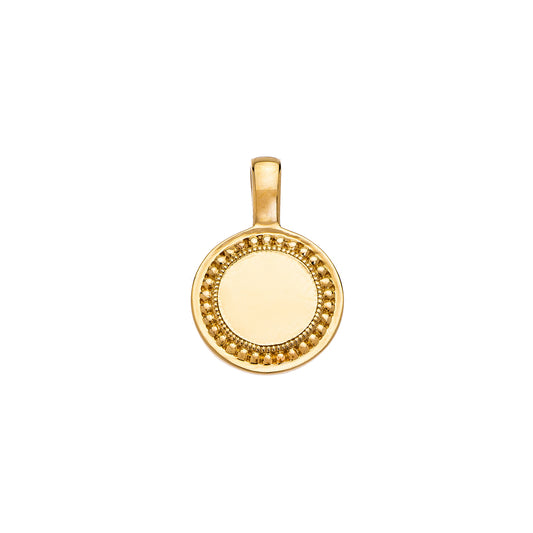 P.S. Small Round Charm - Yellow Gold - Main Img