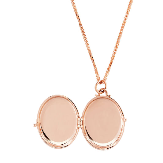 Etoile Locket Necklace - Rose Gold