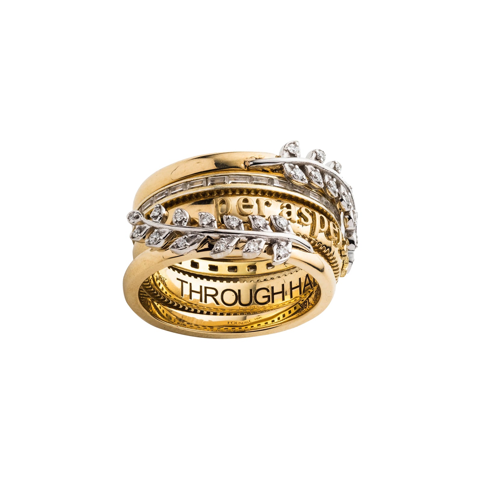 Foundrae Diamond Baguette Eternity Band - Broken English Jewelry