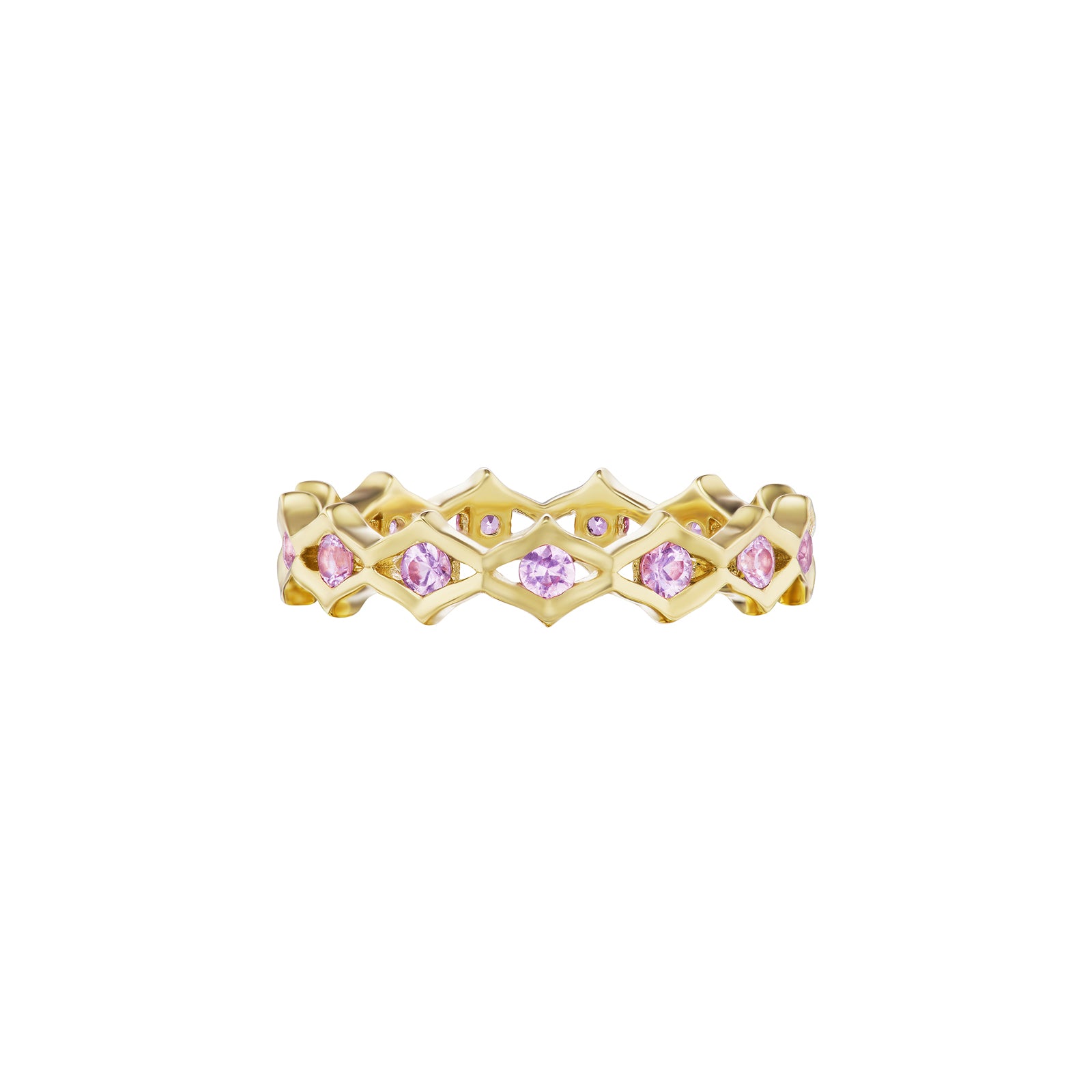 Ark Dreamweaver Stacking Ring - Lavender Sapphire - Rings - Broken English Jewelry