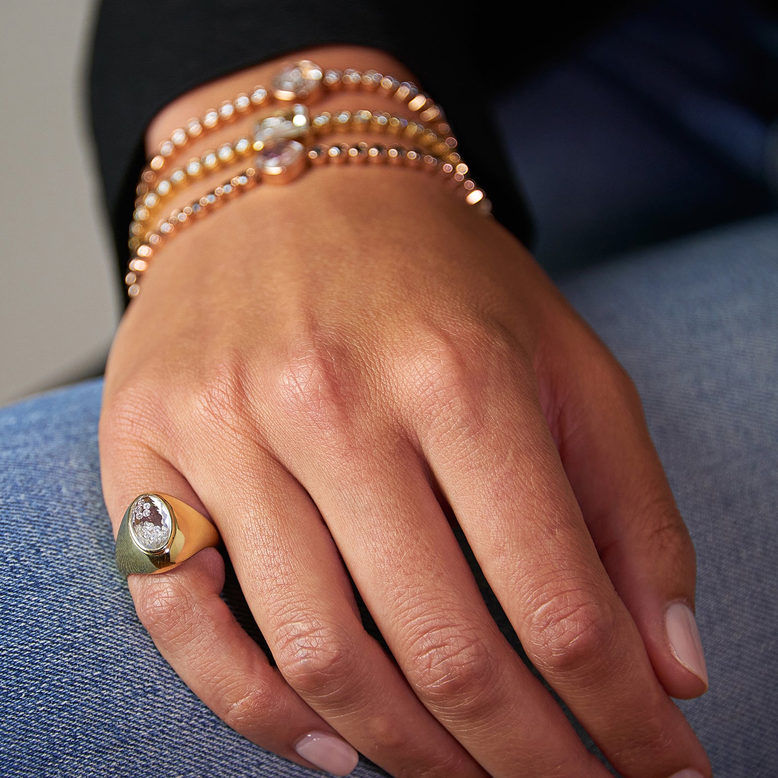 Moritz Glik Dedinho Signet Ring - Diamond - Rings - Broken English Jewelry