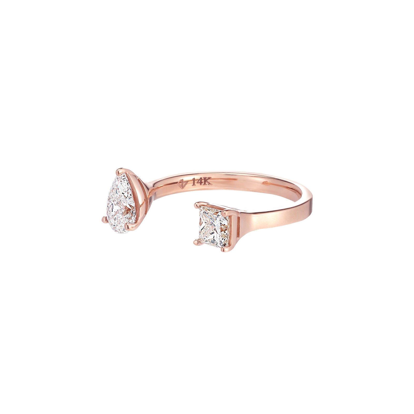 Shop 14K Rose Gold Diamond Bangle | Carbon & Hyde