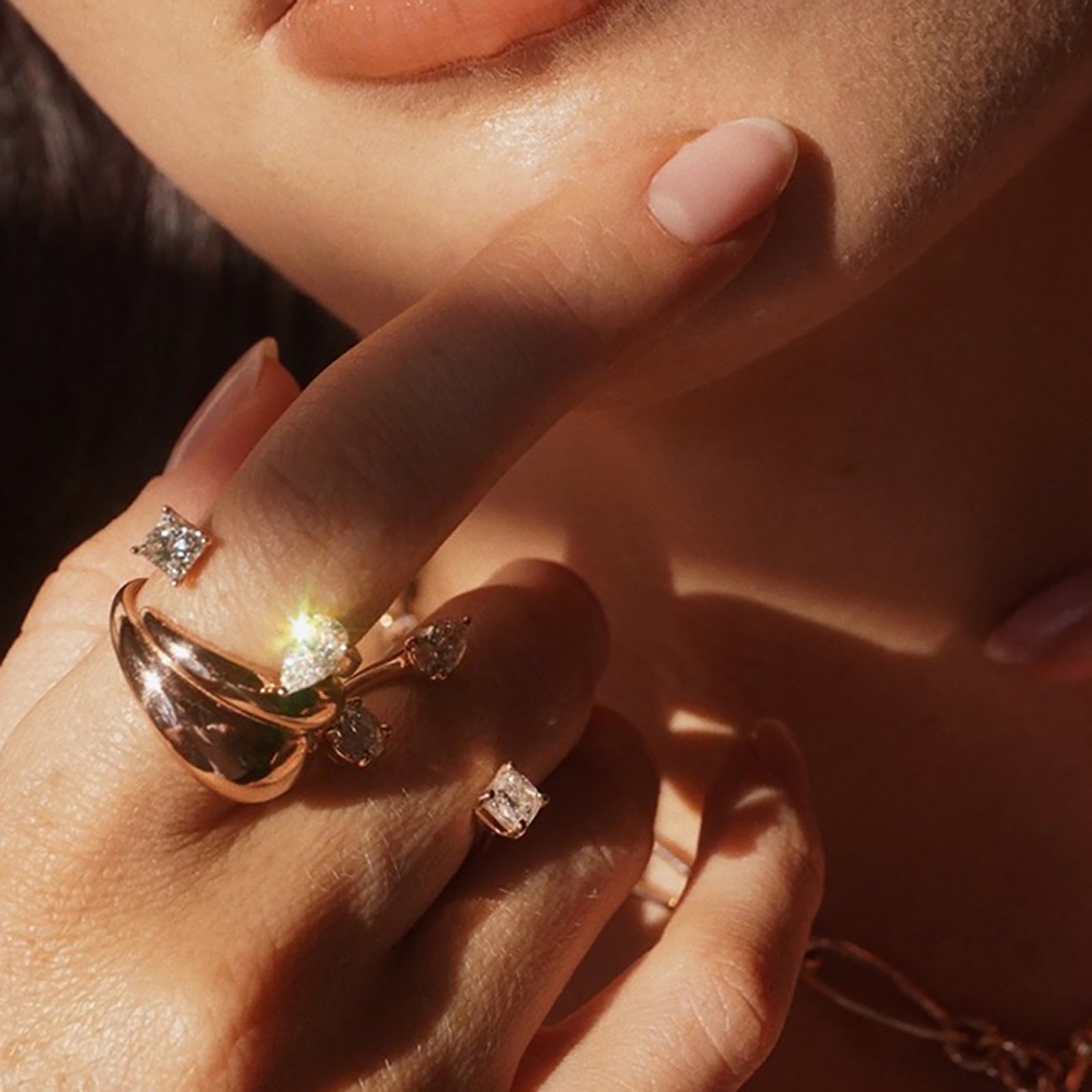 Carbon & Hyde Reign Ring - Yellow Gold - Rings - Broken English Jewelry