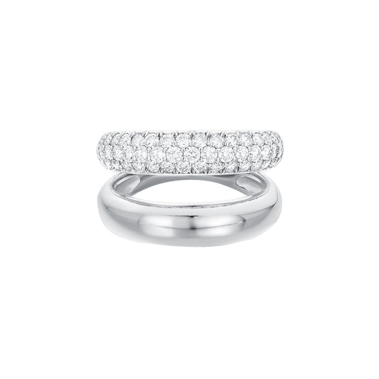 Gemini Ring - White Gold - Main Img