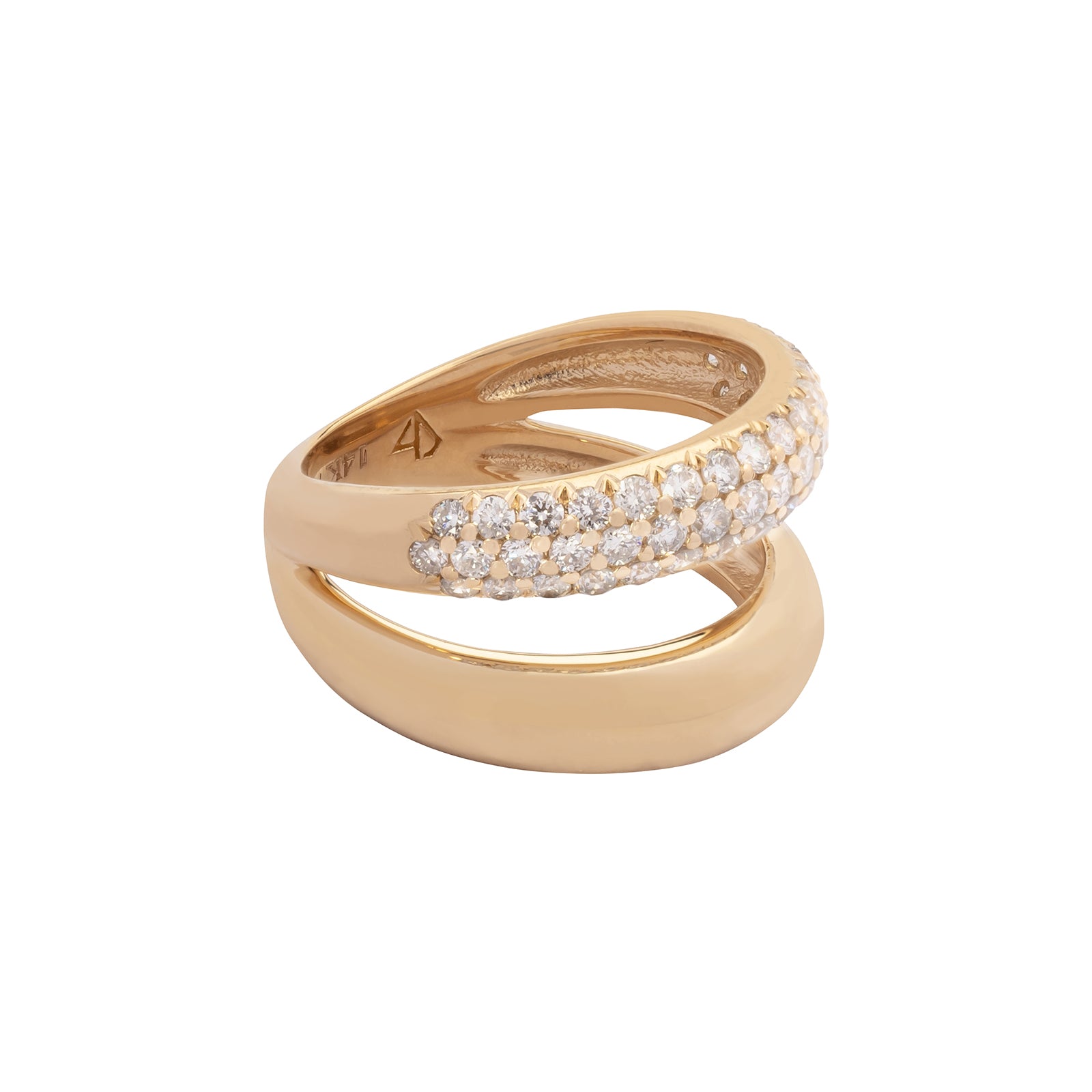 Carbon & Hyde Gemini Ring - Yellow Gold - Rings - Broken English Jewelry