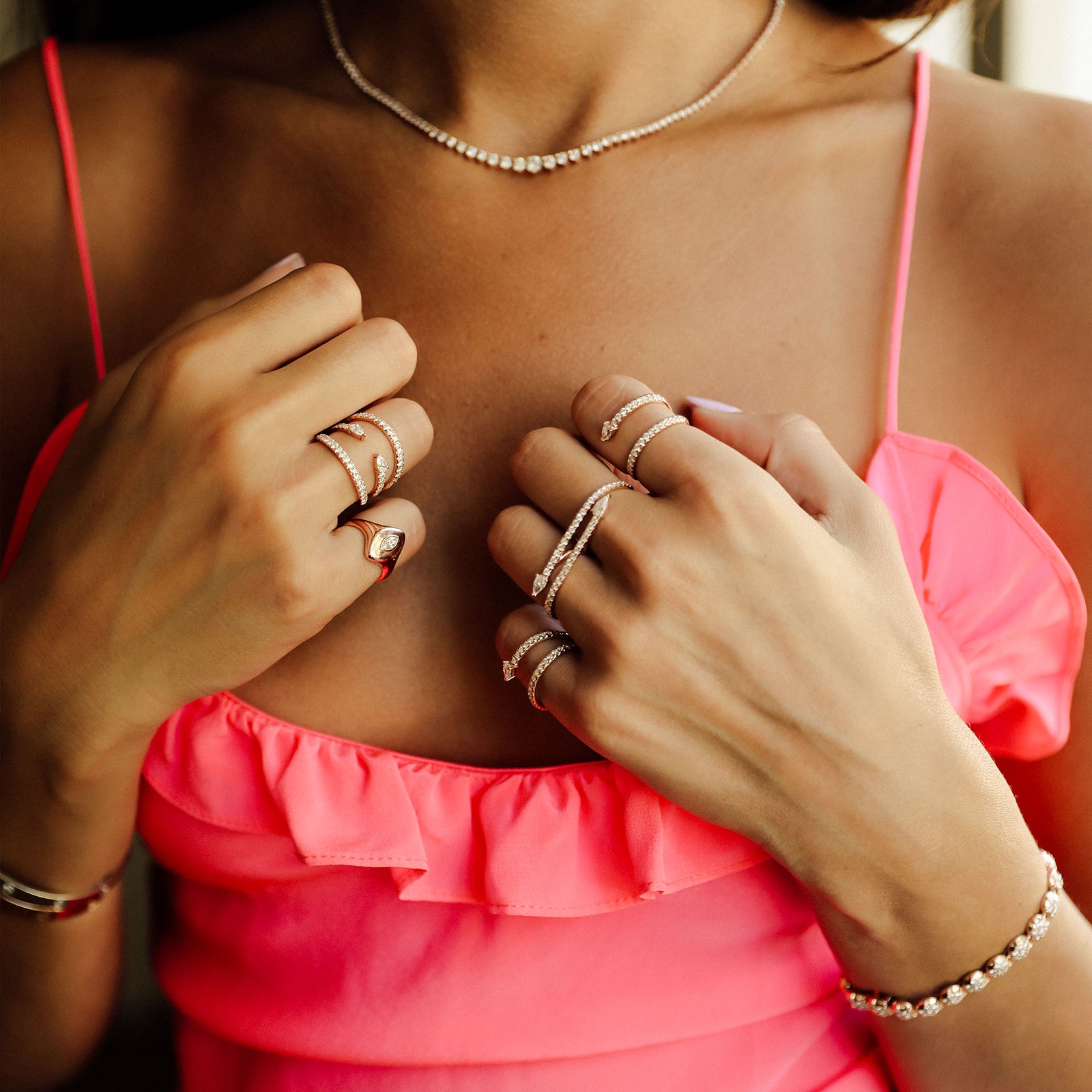Carbon & Hyde Serpent Ring - Rose Gold - Rings - Broken English Jewelry