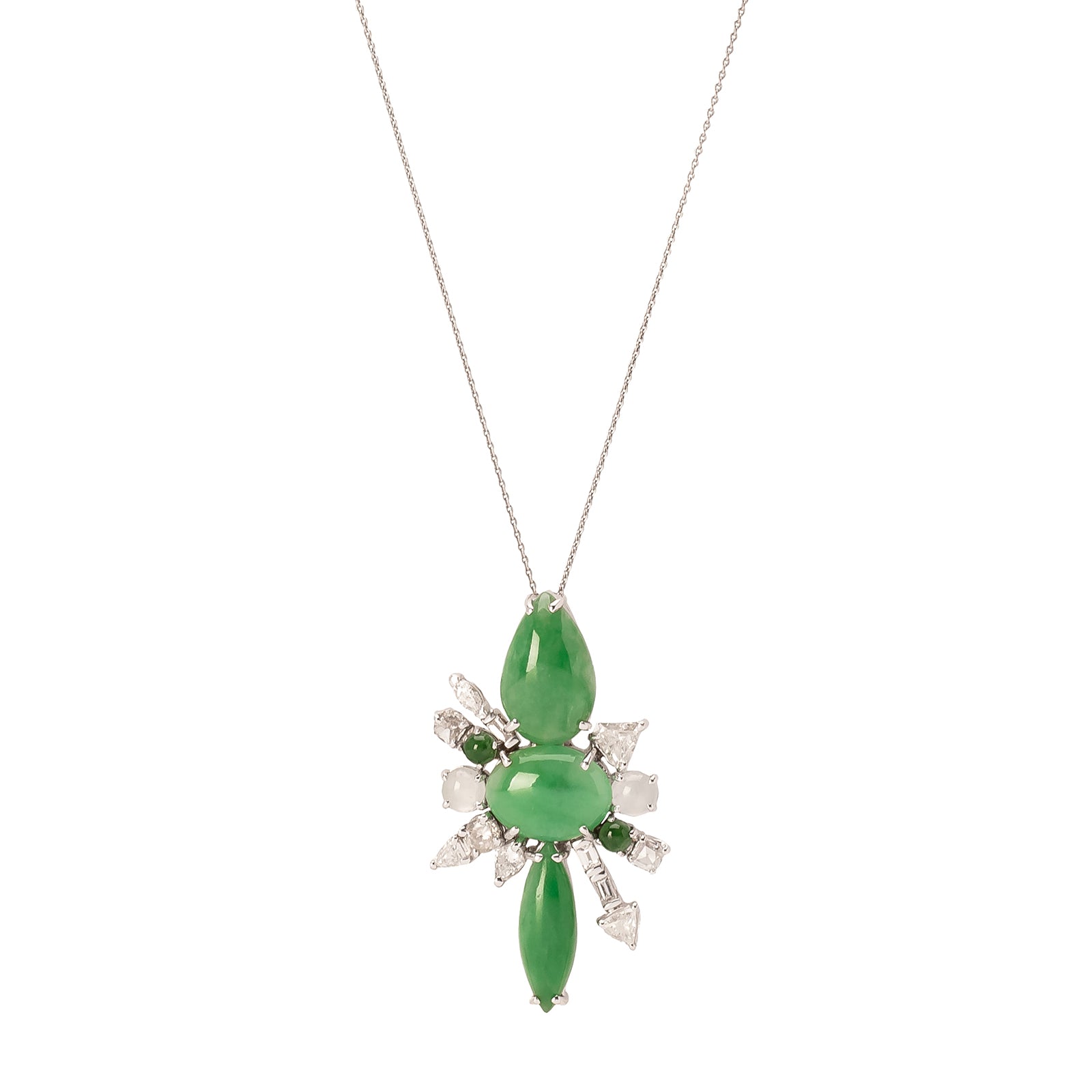 Galaxy Statement Ring - Burma Jadeite Diamond