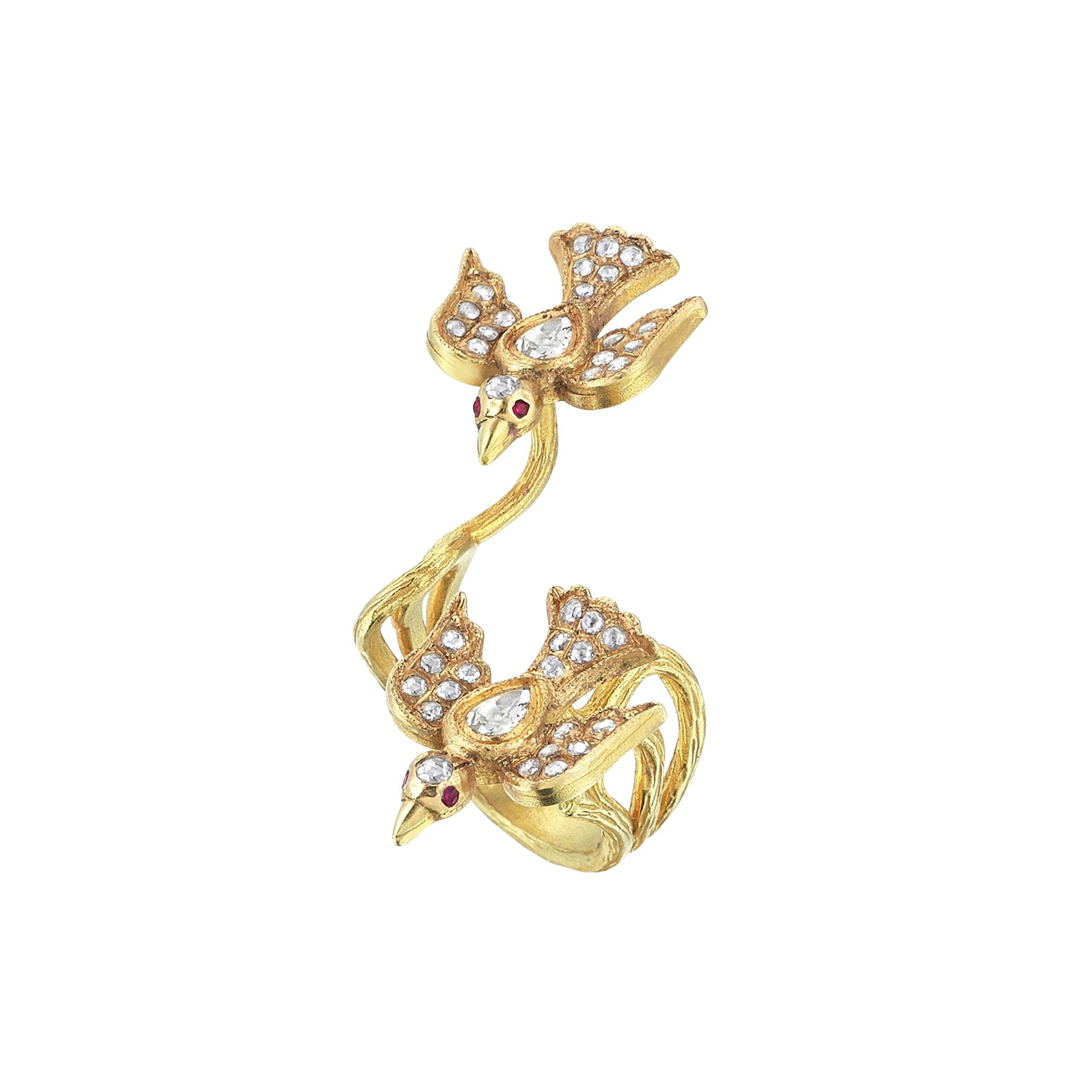 Aida Bergsen Duo Flock Ring - Broken English Jewelry