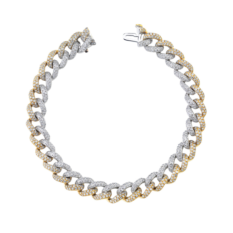 SHAY Medium Diamond Link Bracelet - 2-Tone - Bracelets - Broken English Jewelry