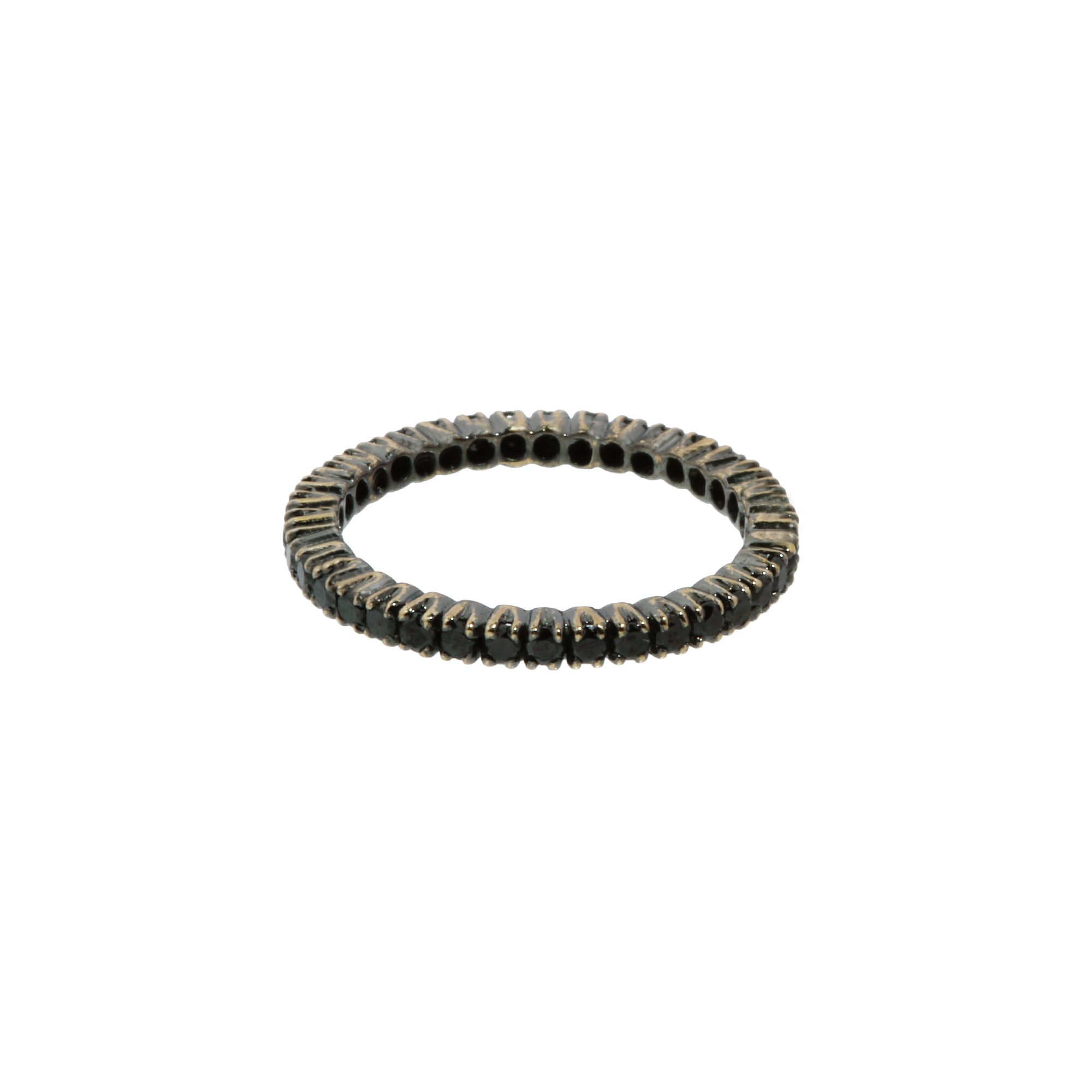 Sethi Couture Black Diamond Prong Band - Broken English Jewelry