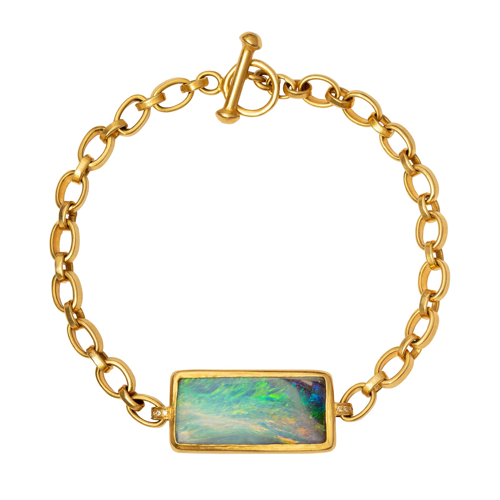 Loriann Stevenson Australian Opal Bracelet - Bracelets - Broken English Jewelry – Broken Jewelry
