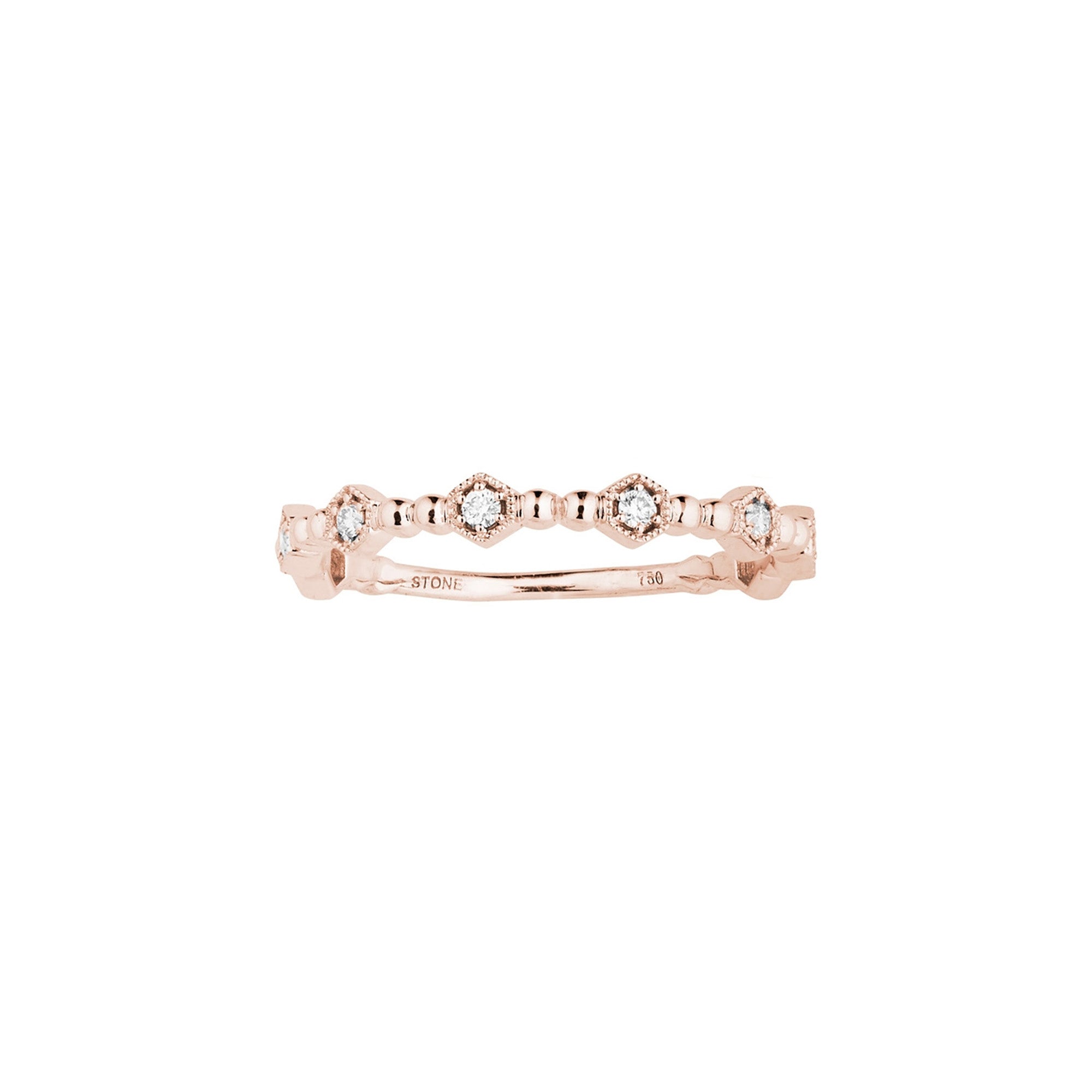 Stone Paris Charmante Ring - Rose Gold - Broken English Jewelry