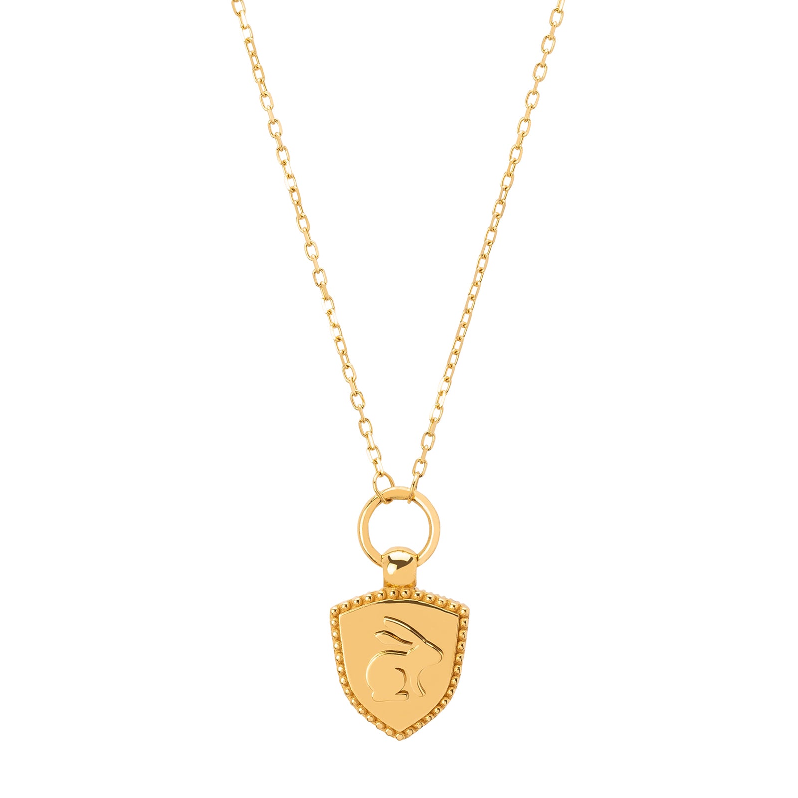 Foundrae Bunny Crest Necklace - Necklaces - Broken English Jewelry