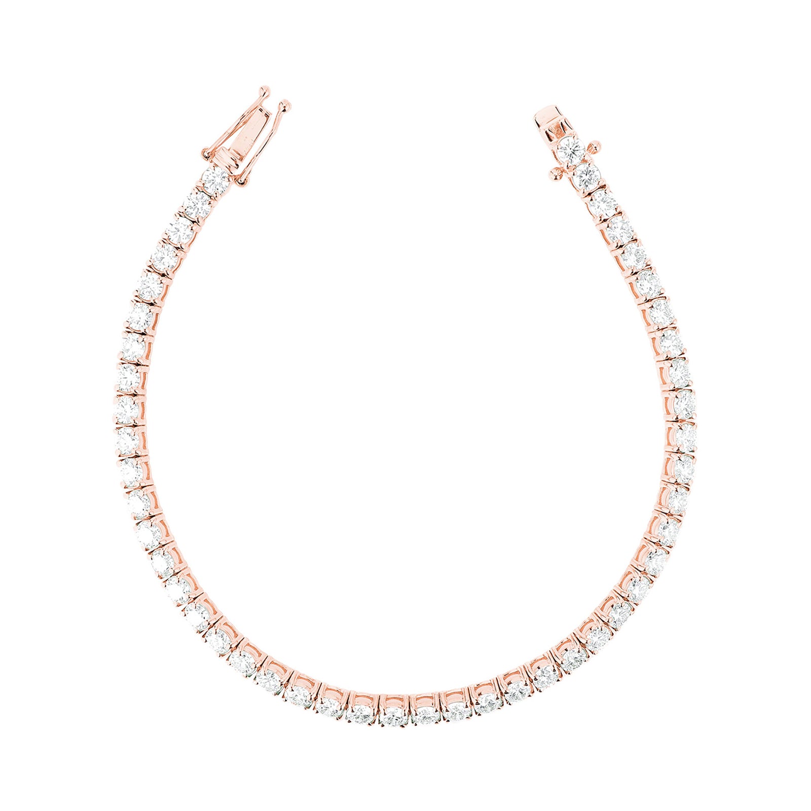 Carbon & Hyde Large Tennis Bracelet - Rose Gold - Bracelets - Broken English Jewelry
