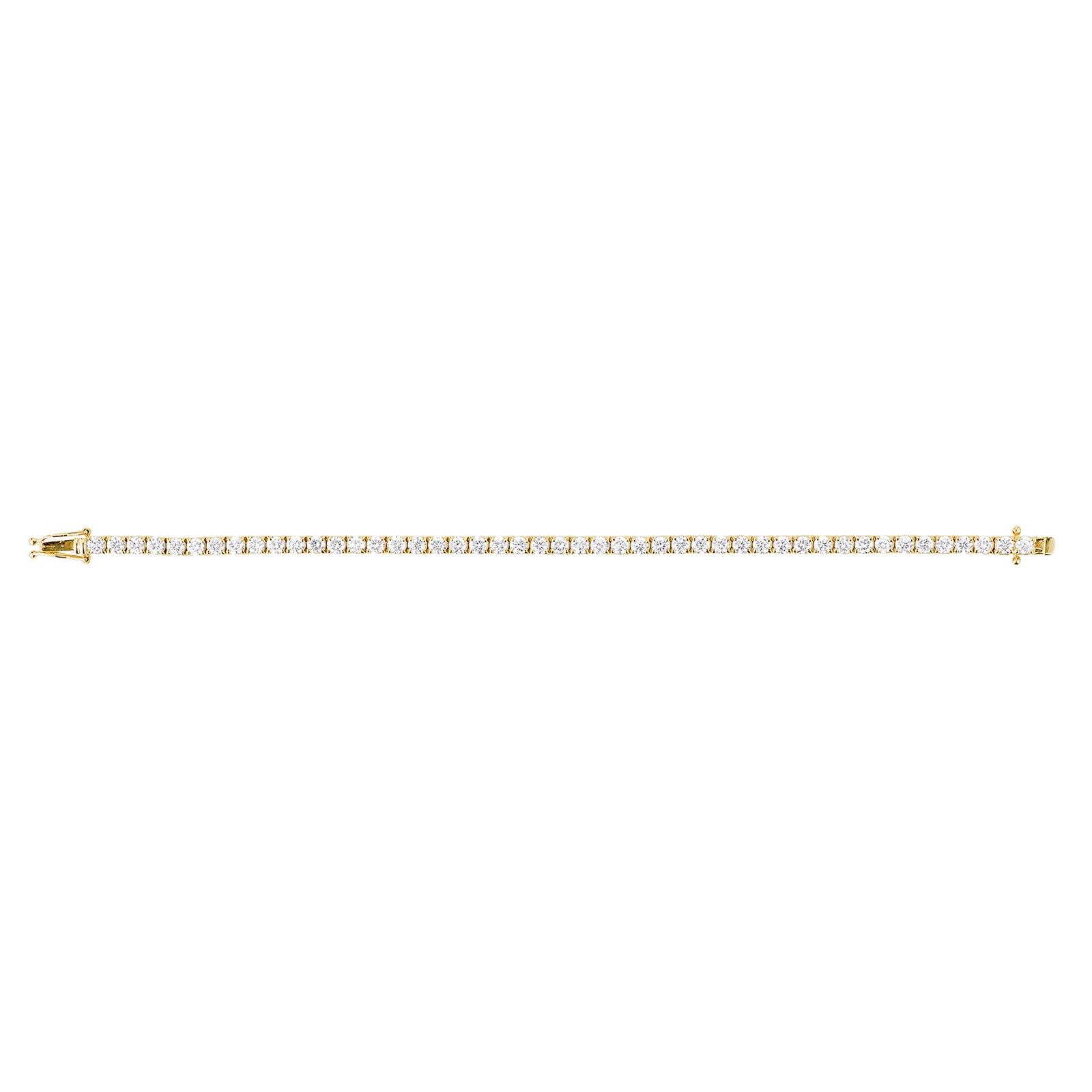 Carbon & Hyde Large Tennis Bracelet - Yellow Gold - Bracelets - Broken English Jewelry