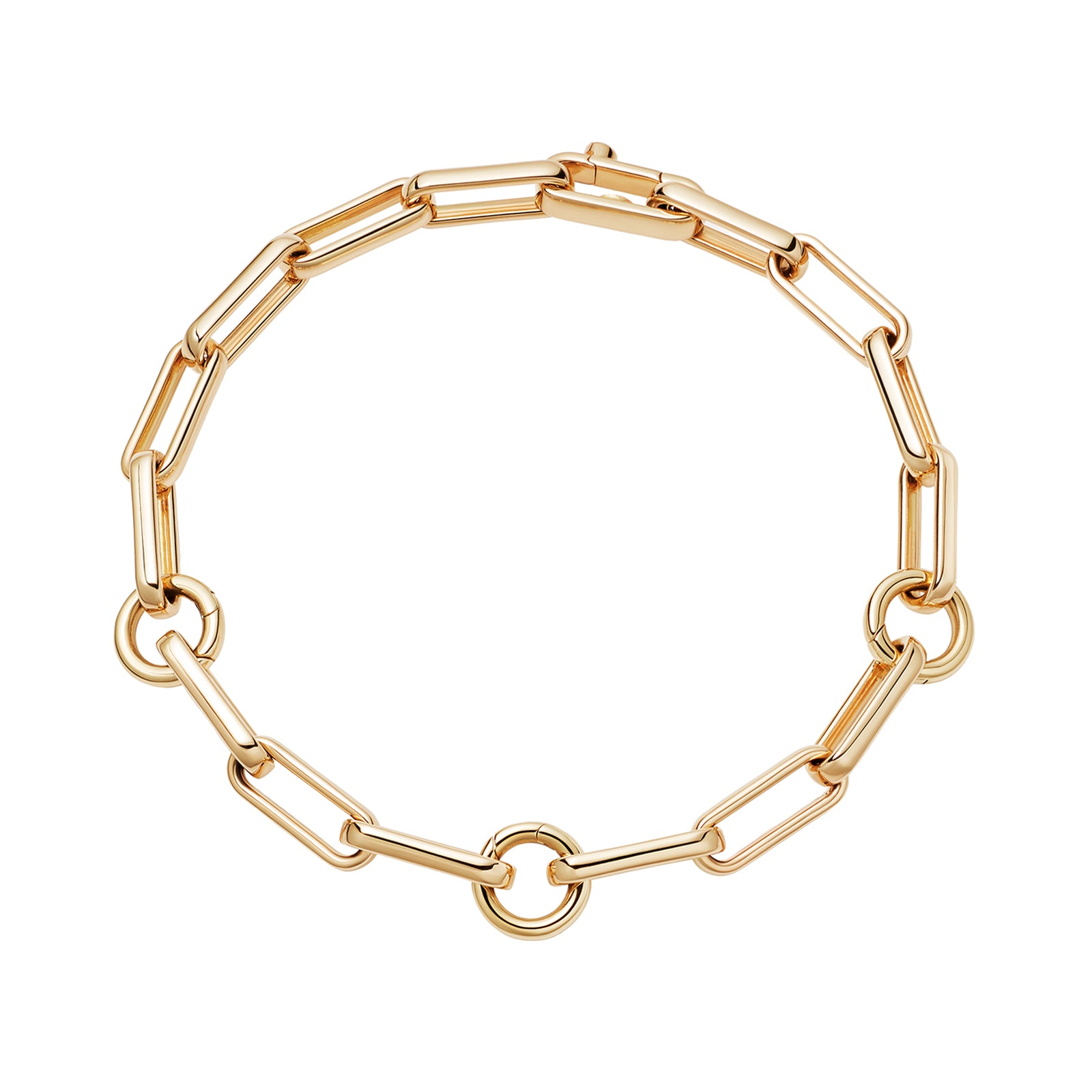 Gold Tiffany Bracelet Broken Tri Link Bracelet
