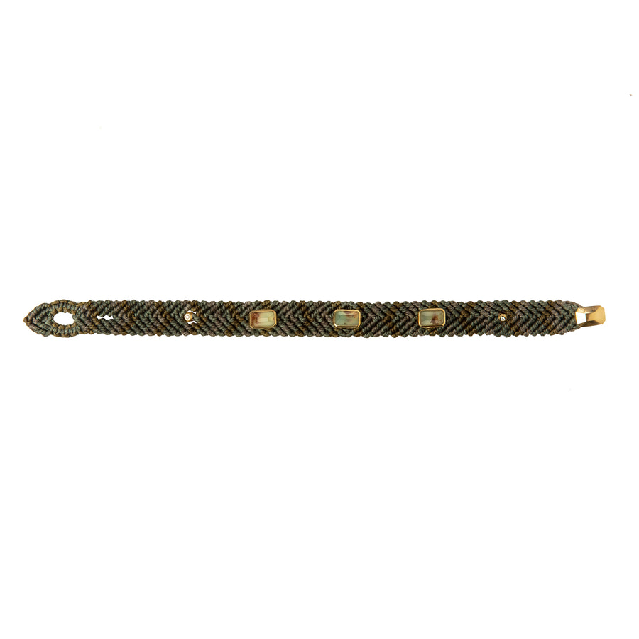 Maqé 10mm Army Bracelet - Aquaprase - Bracelets - Broken English Jewelry