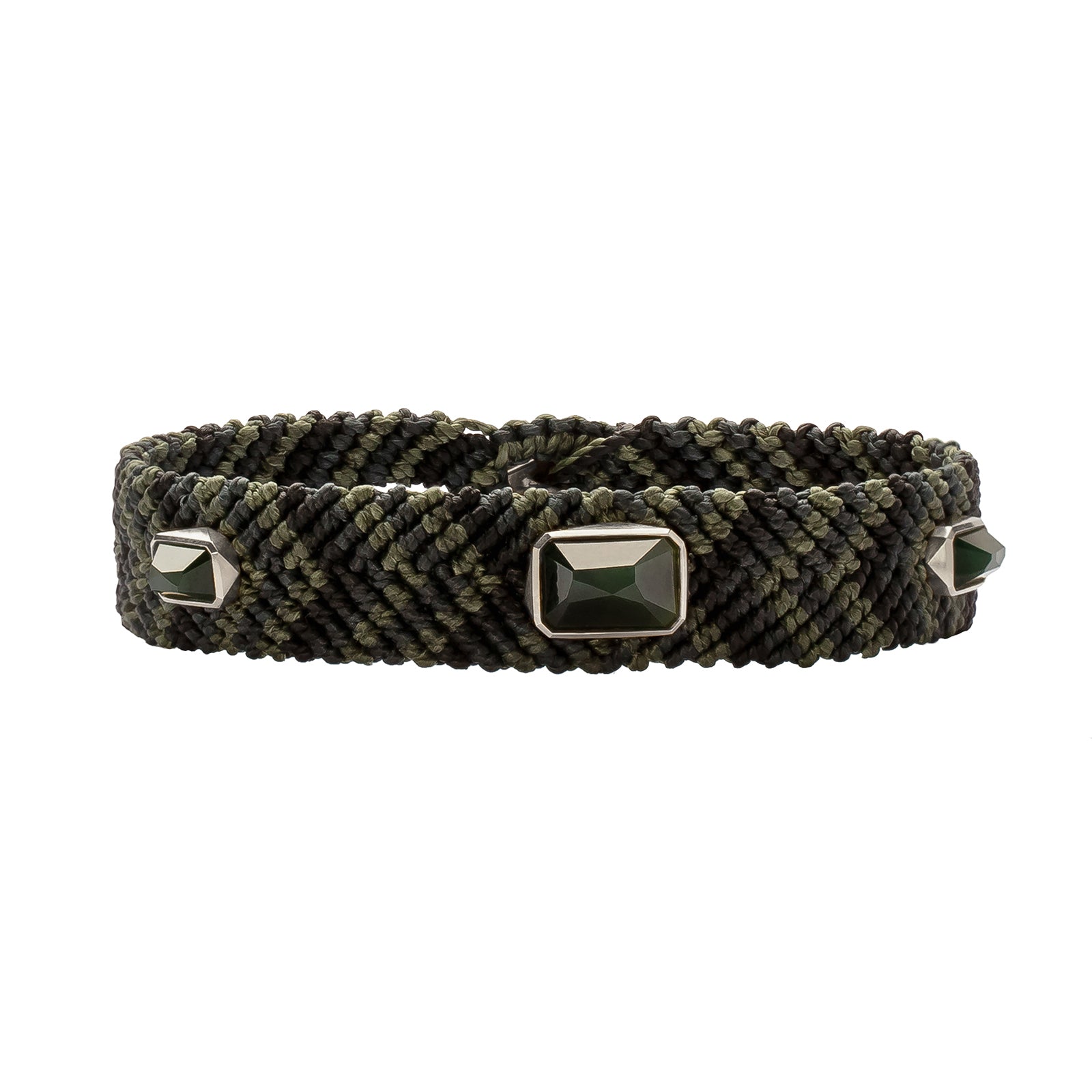 Maqé 15mm Jungle Nights Bracelet - Green Jade - Bracelets - Broken English Jewelry