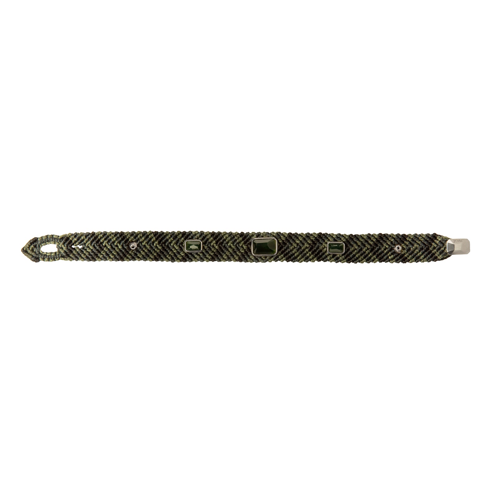 Maqé 15mm Jungle Nights Bracelet - Green Jade - Bracelets - Broken English Jewelry
