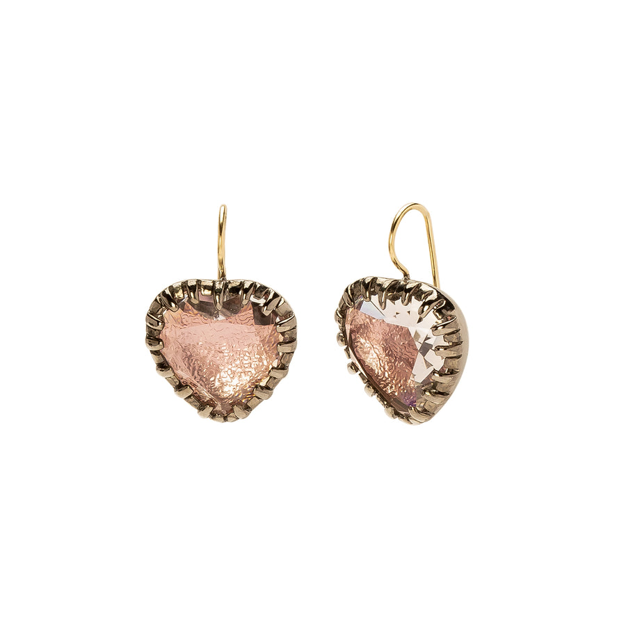 Larkspur & Hawk Valentina 'I love NY' Button Earrings - Blush - Earrings - Broken English Jewelry
